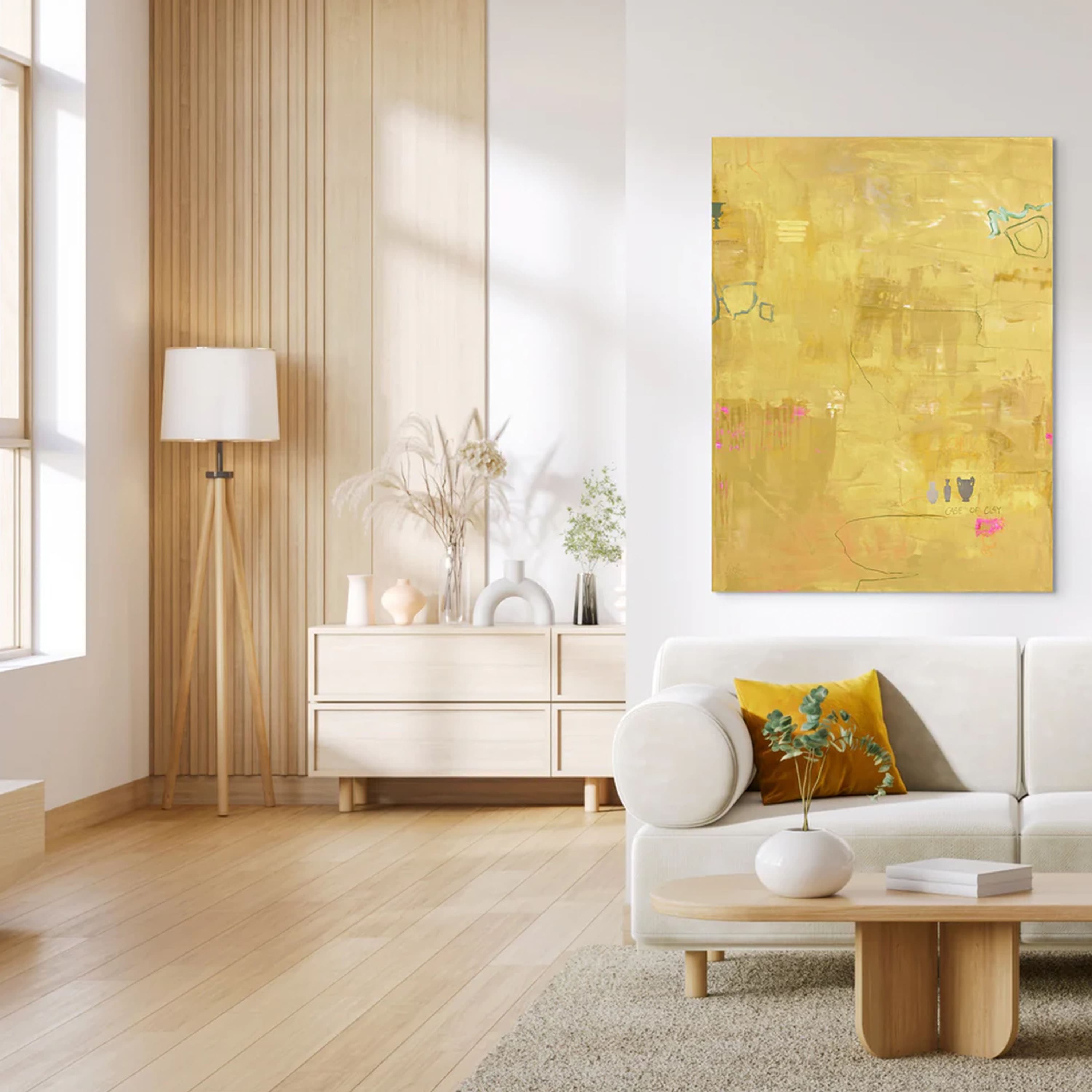 Yellow Petite Taulu Ilman Kehystä 90x120