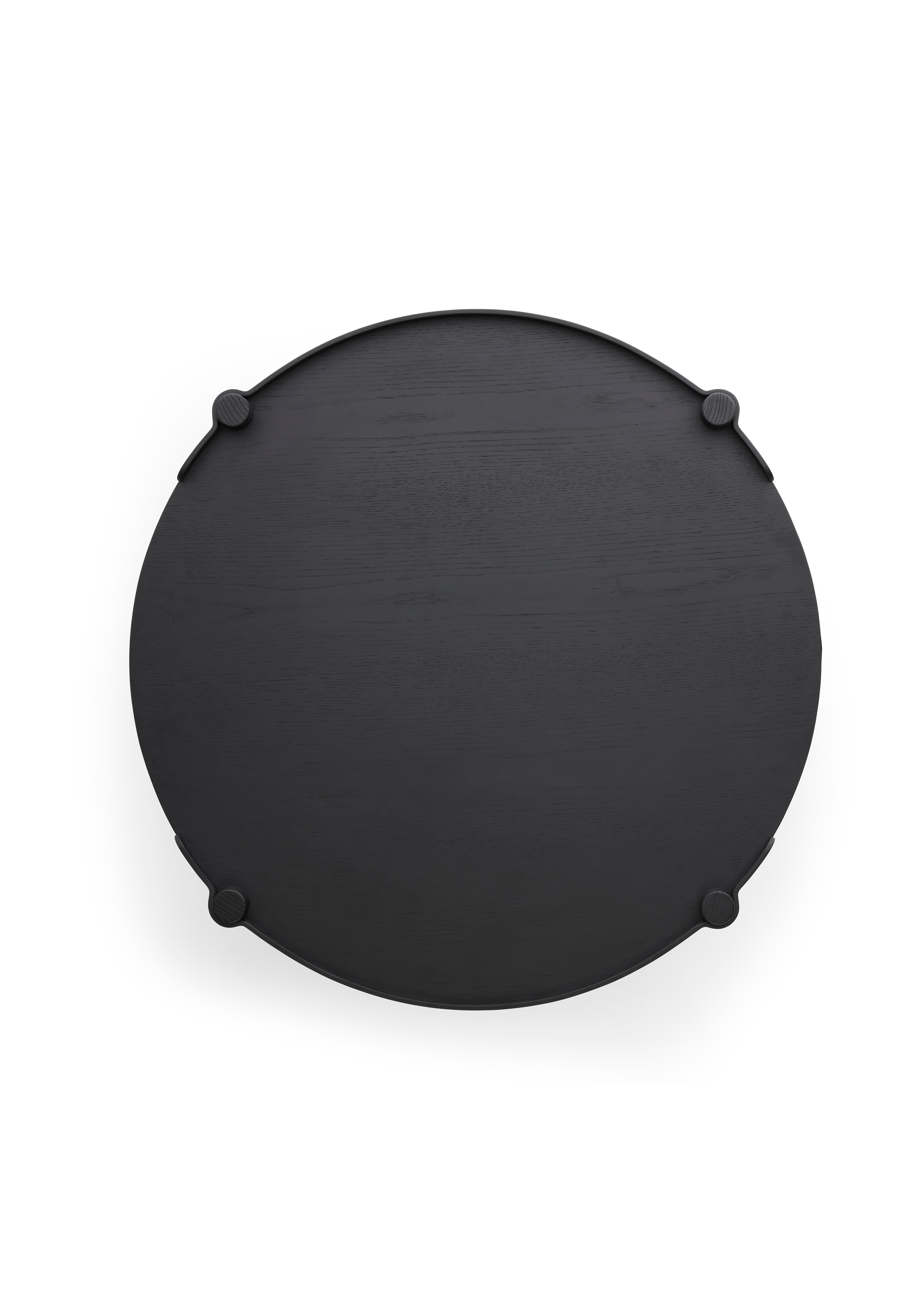 Woody Sohvapöytä Black Stained Oak 80 cm