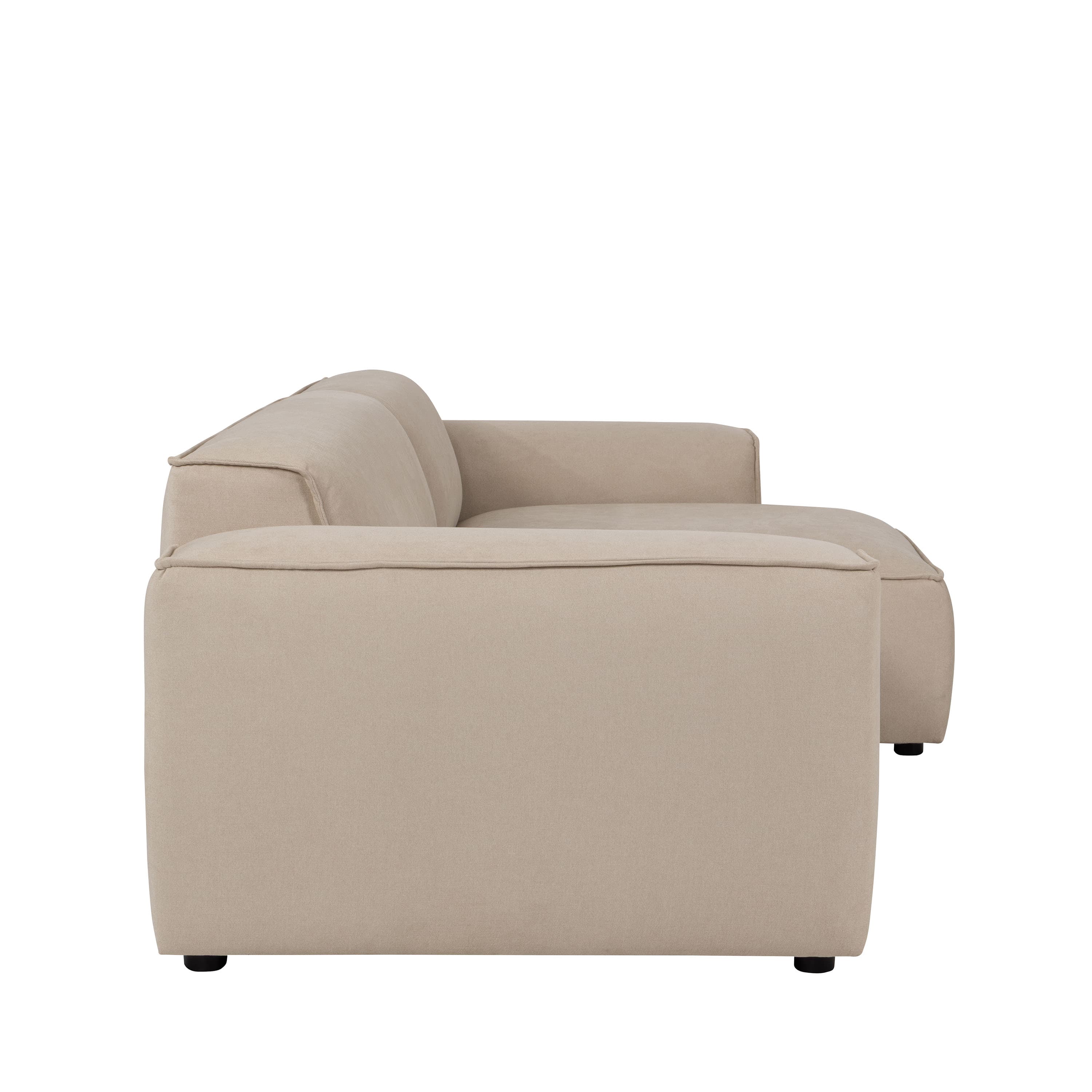 Bobbie 3-istuttava Divaanisohva Oikea Beige 279 cm