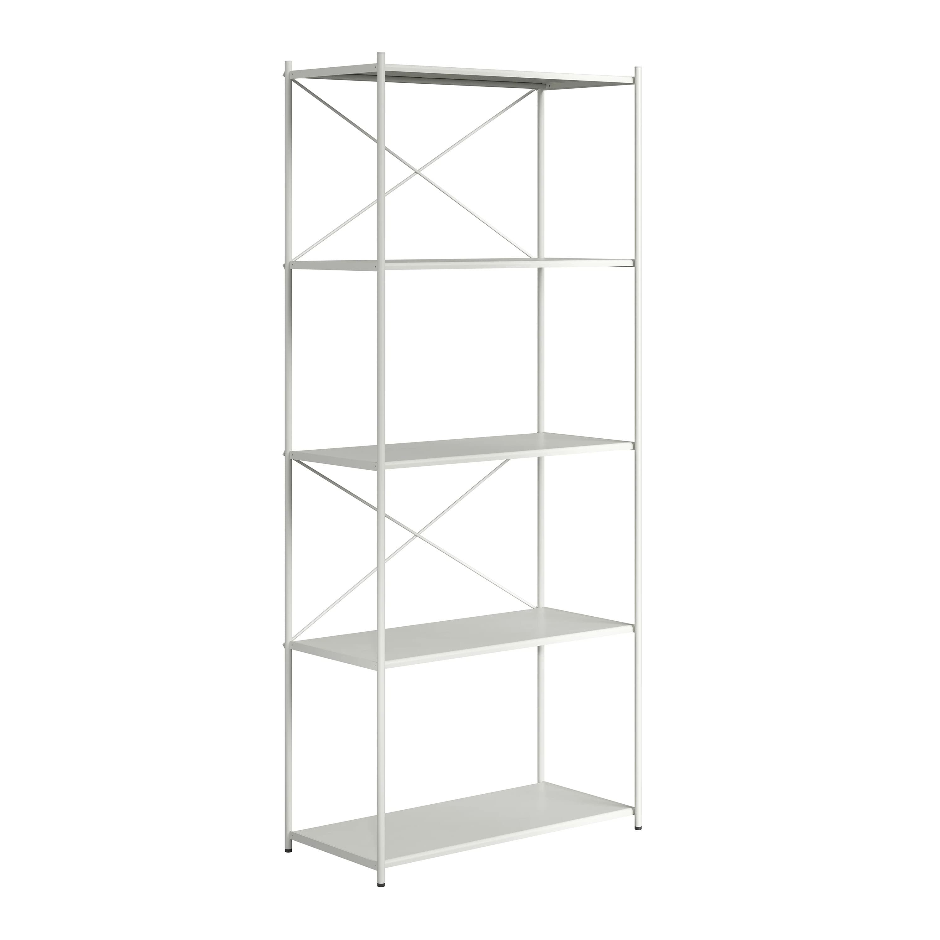 Arturo 5-Tier Hylly Vaaleanharmaa 75x175