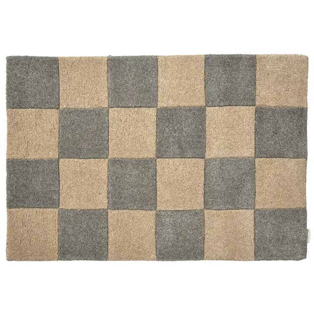 Square Ovimatto Harmaa/Natural 60x90
