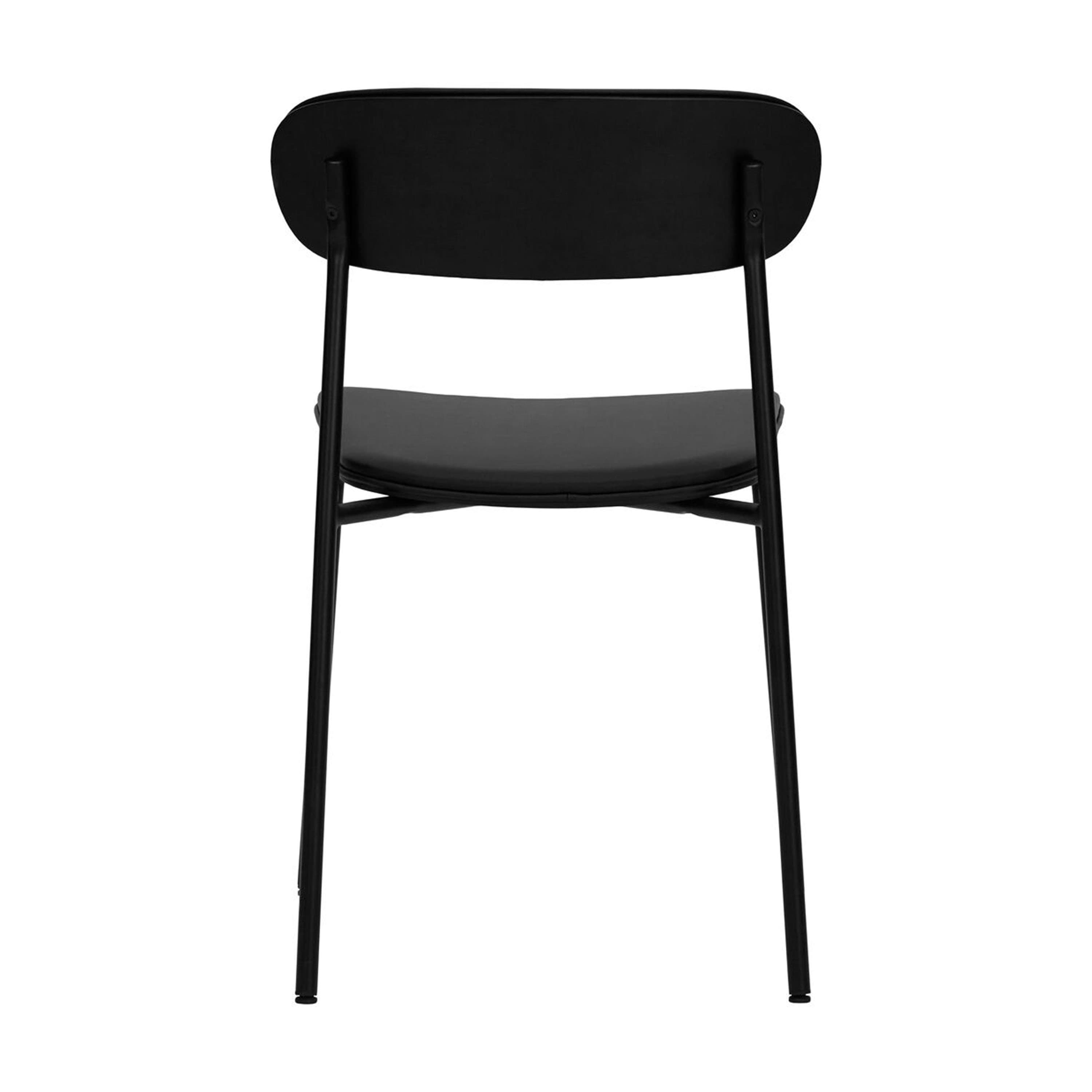Pova Ruokatuoli Musta 2-pack