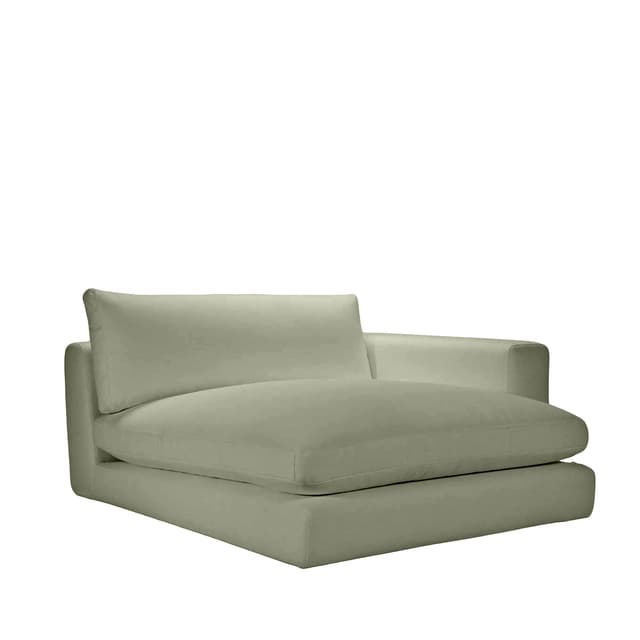 Capri 1,5-istuttava divaanimoduuli oikea käsinoja Green 142x155