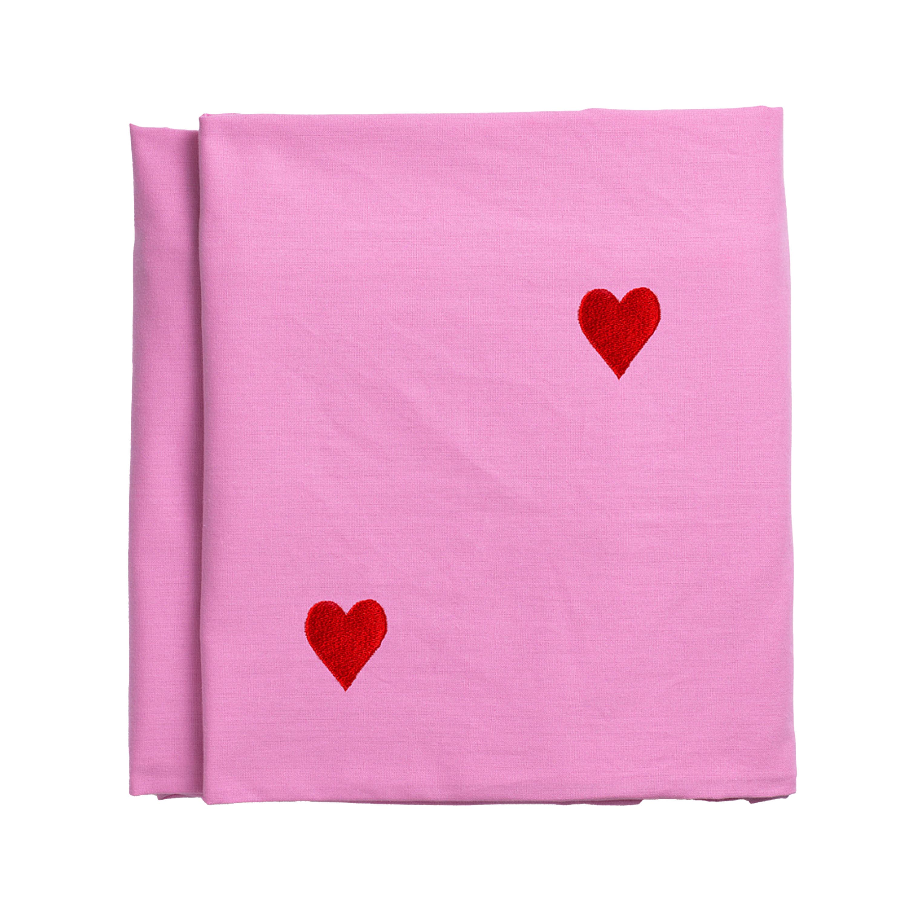 Pink Hearts -pöytäliina 145x330
