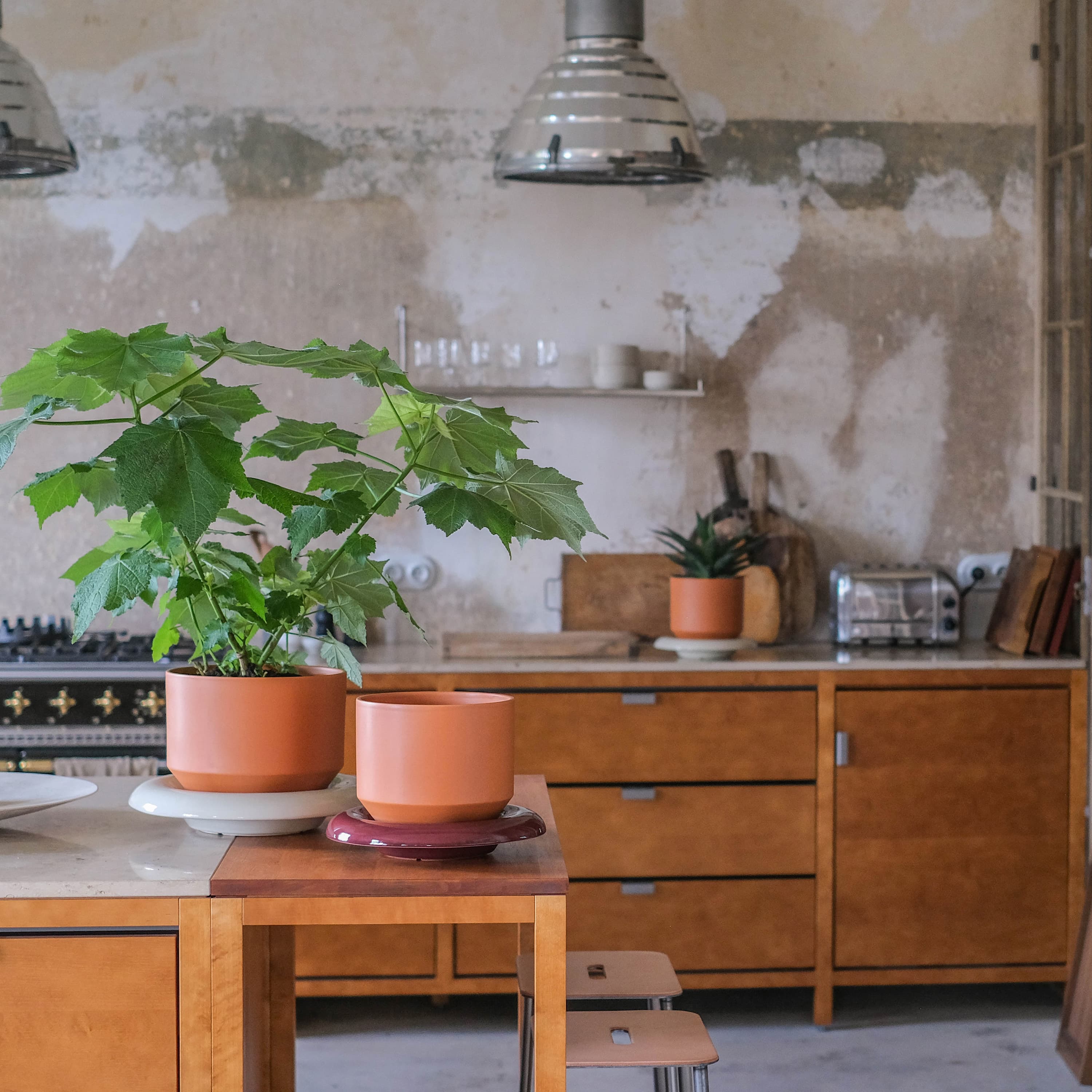 Lily‑tarjotin lasitettu Sandstone Ø21