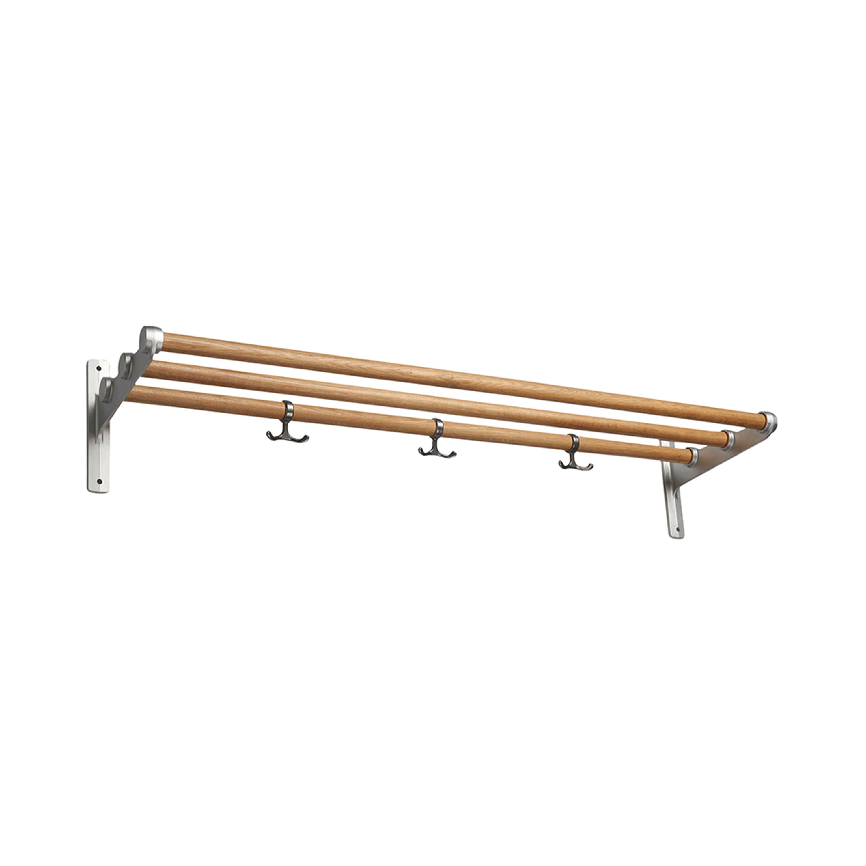 Nostalgi Hattu-/Kenkähylly Tammi/Alumiini 100cm
