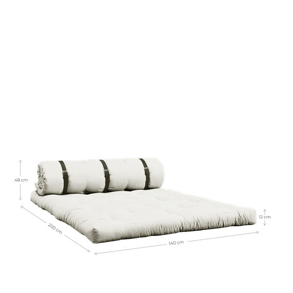 Buckle-up daybed petrol blue 200 cm