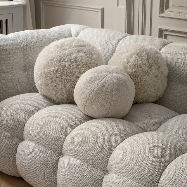 Billie Divaanisohva Vasen Ivory Bouclé