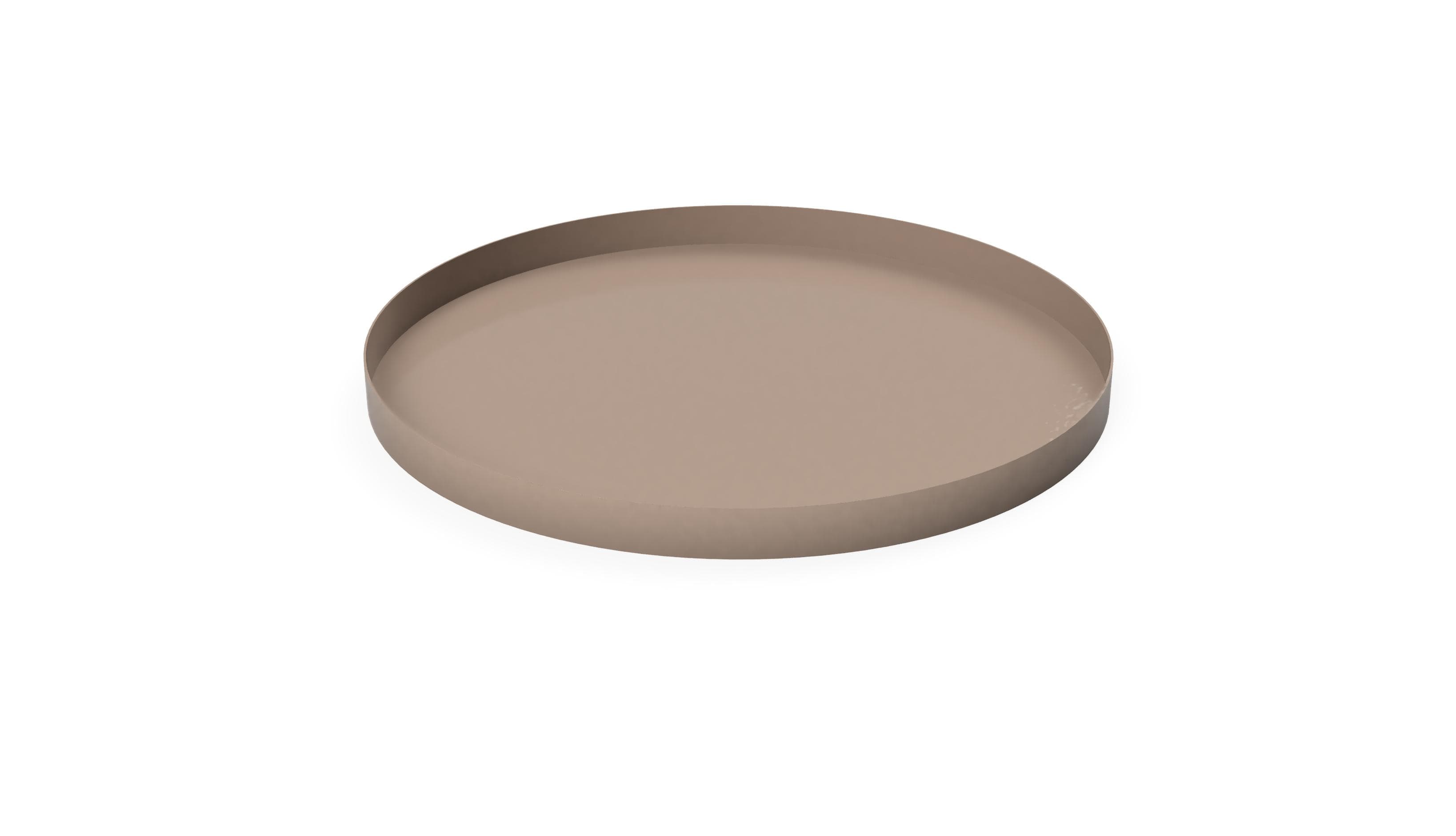 Tray Circle Tarjotin Taupe 30cm