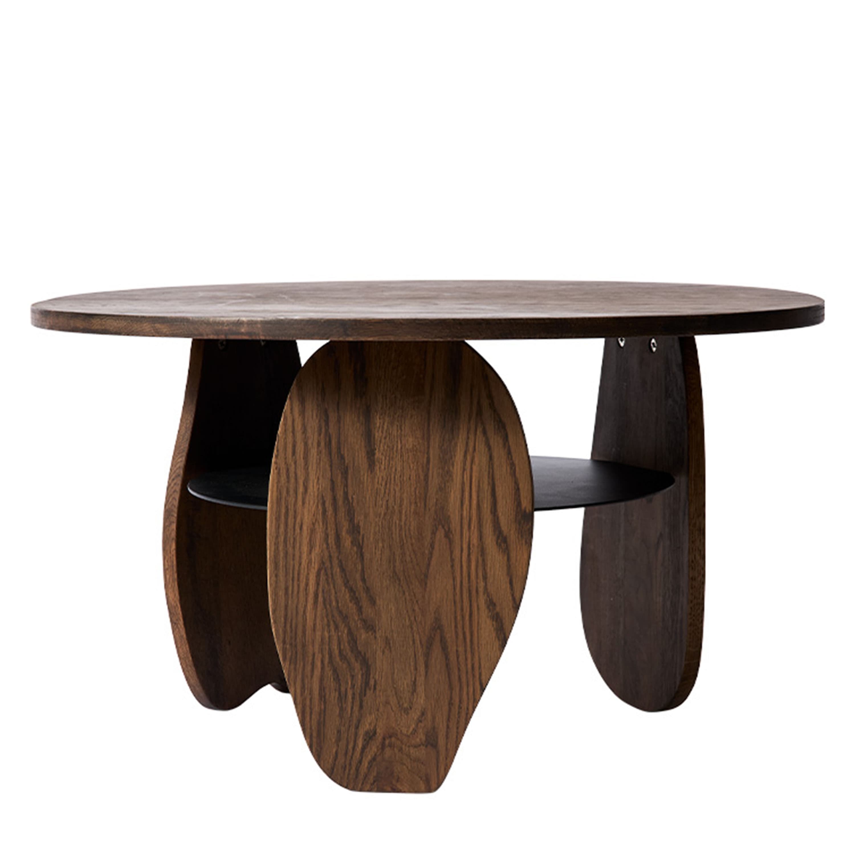 Ishi Sohvapöytä Dark Oil Oak/Metal Ø80