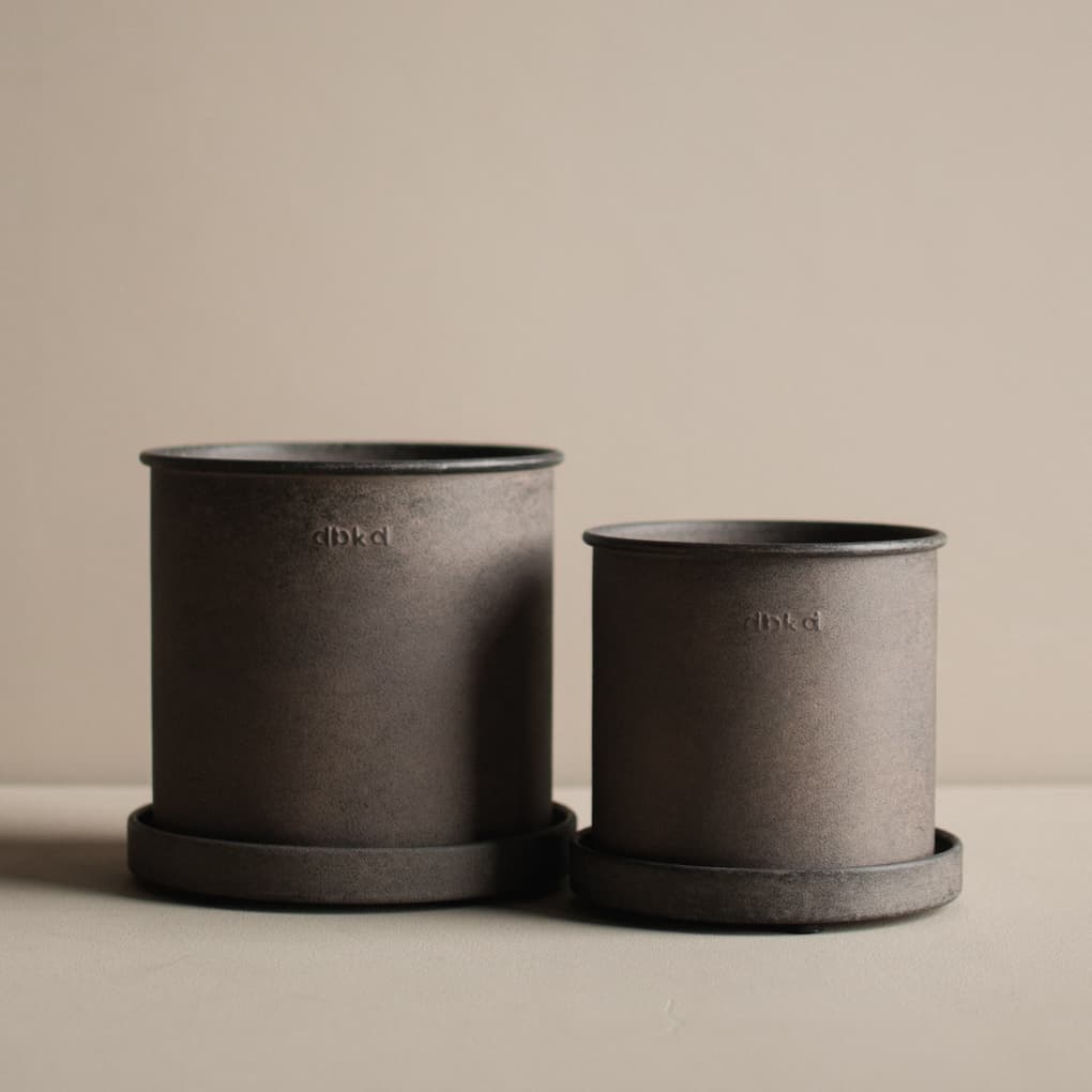 Plant Pot Brown Small 2-pakkaus