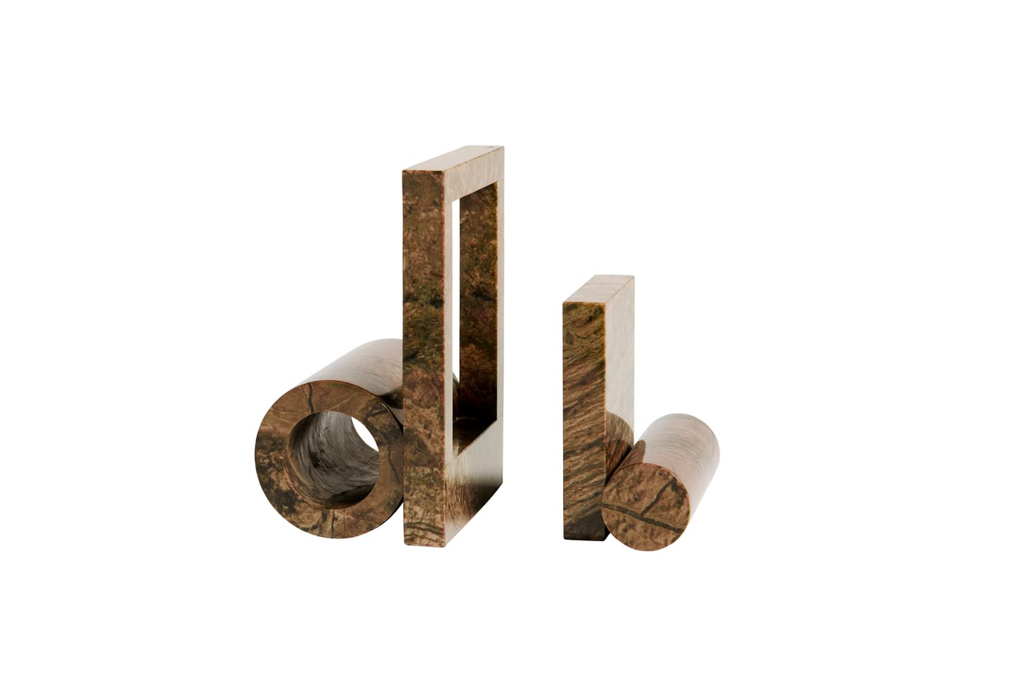 Booknd kirjatuki brown marble