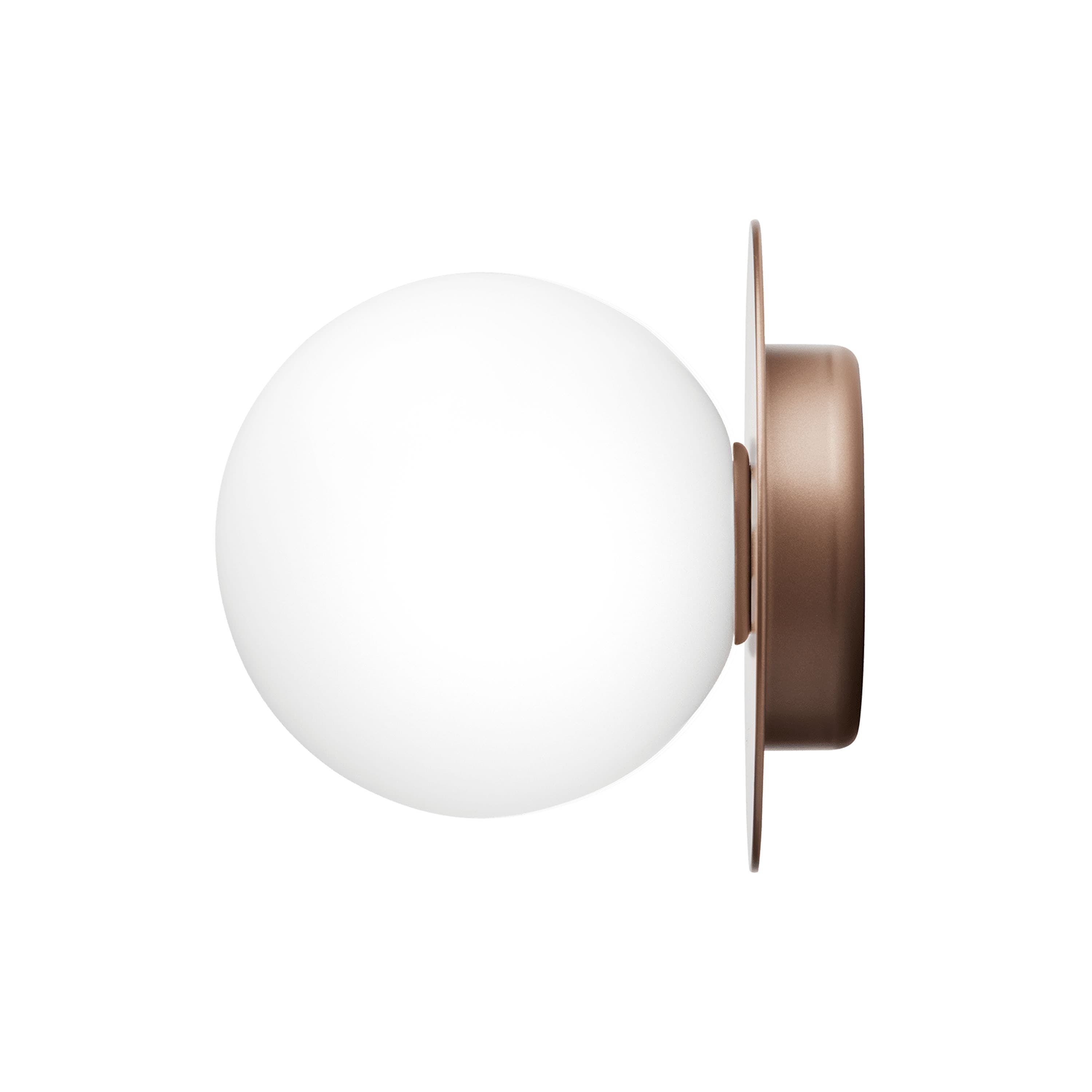 Liila 1 seinä-/kattovalaisin Dark Bronze/Opal Medium