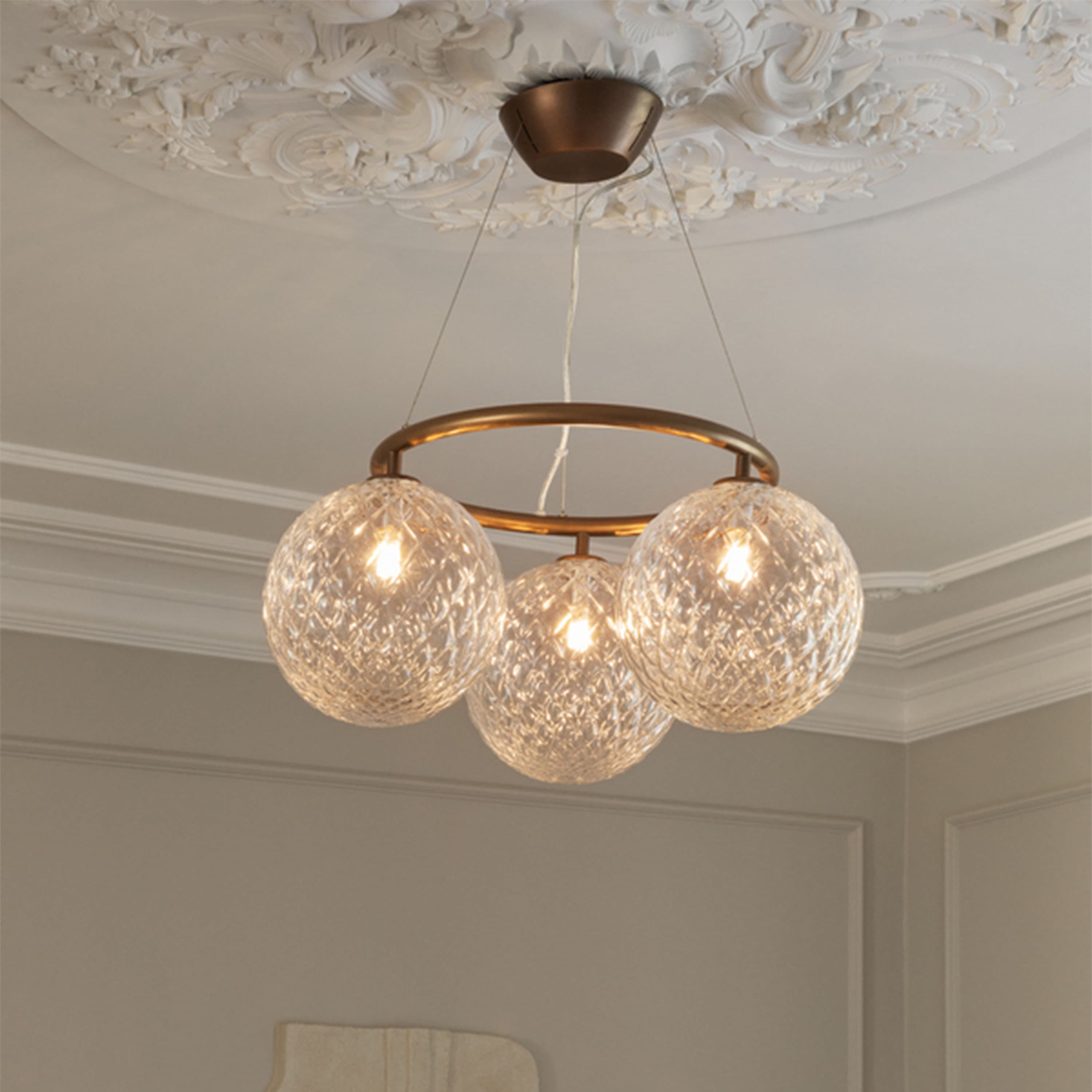 Miira 3 Circular kattovalaisin Dark Bronze/Optic Clear