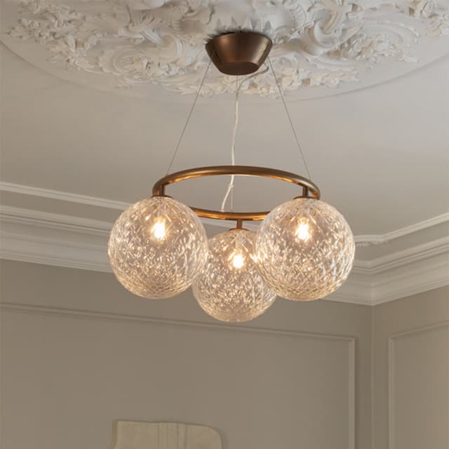 Miira 3 Circular kattovalaisin Dark Bronze/Optic Clear