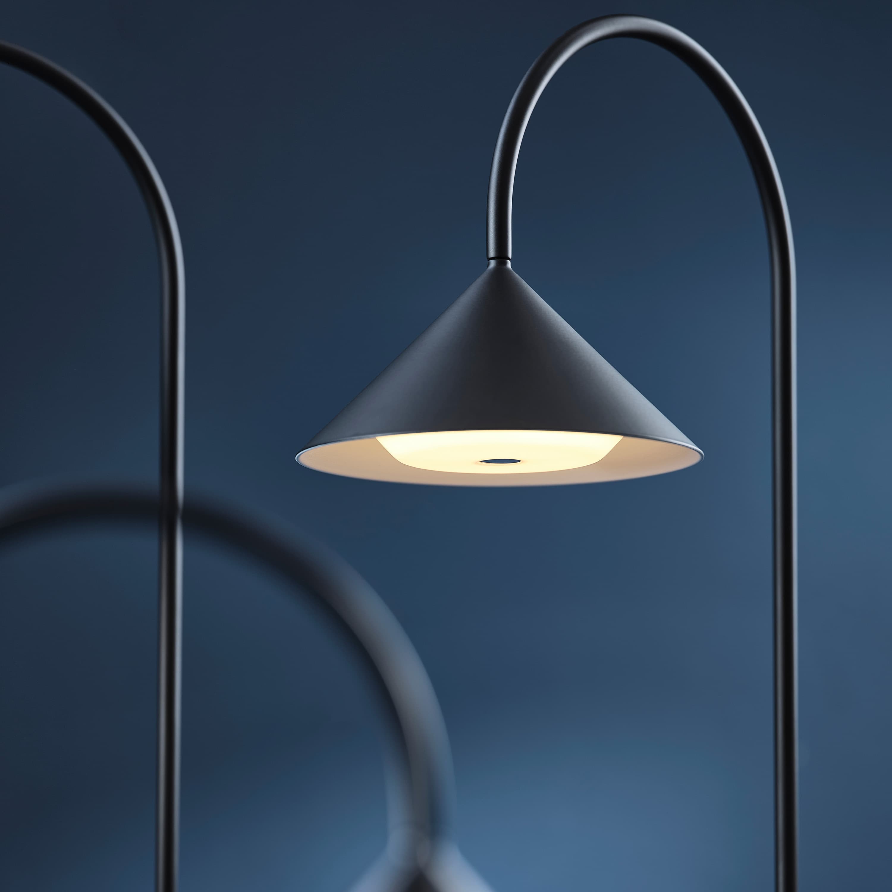 Grasp kannettava pöytävalaisin harjattua alumiinia 72 cm