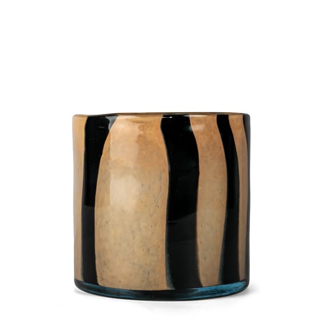 Calore Kynttilälyhty Musta/Beige 15 cm