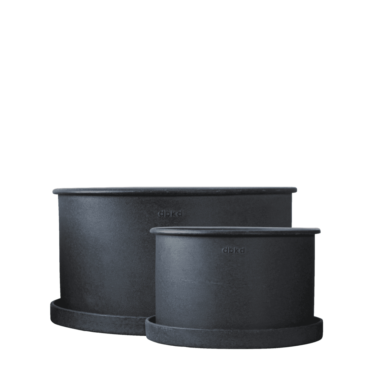 Plant Bowl ruukku black 2-pack