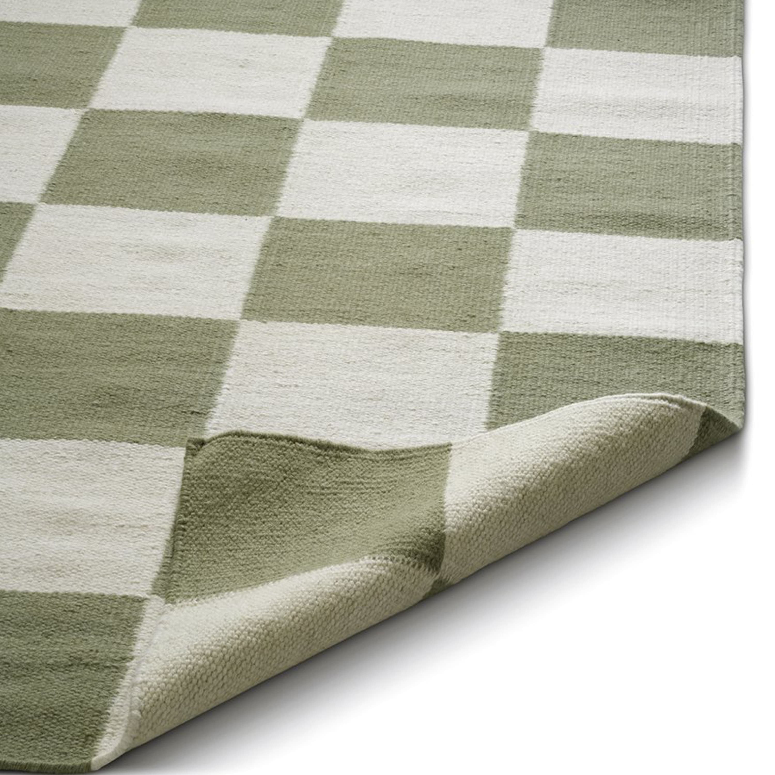 Matto Square Metsänvihreä/Luonnonväri 200x300