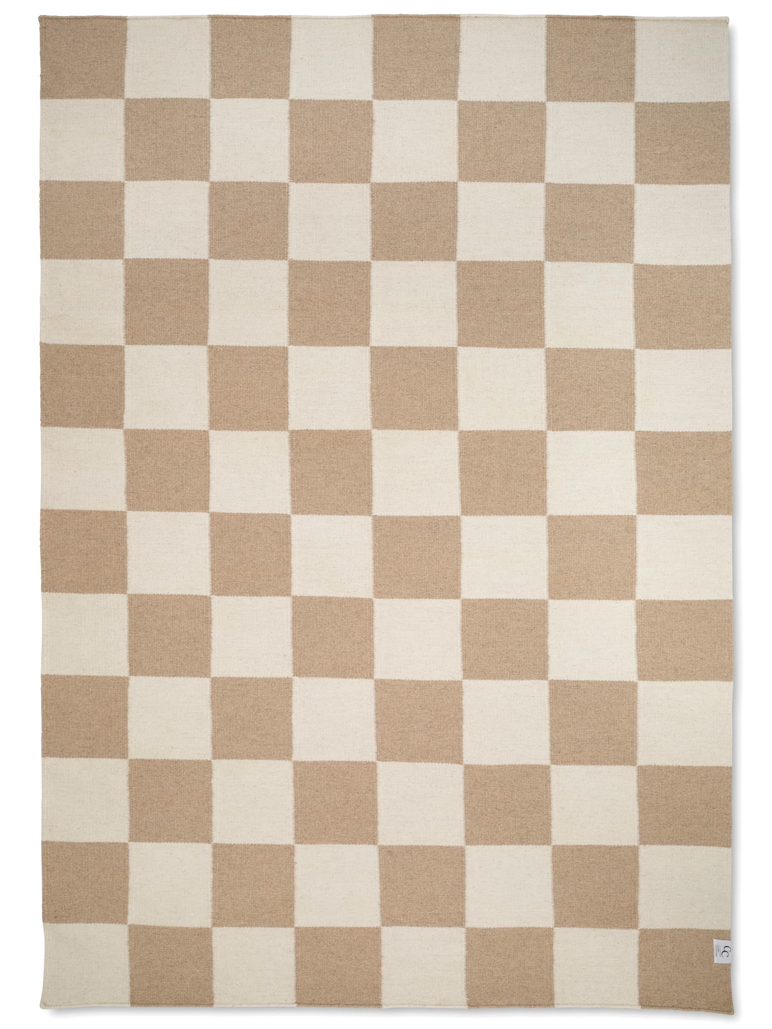 Squares villamatto valkoinen/luonnonväri 200x300