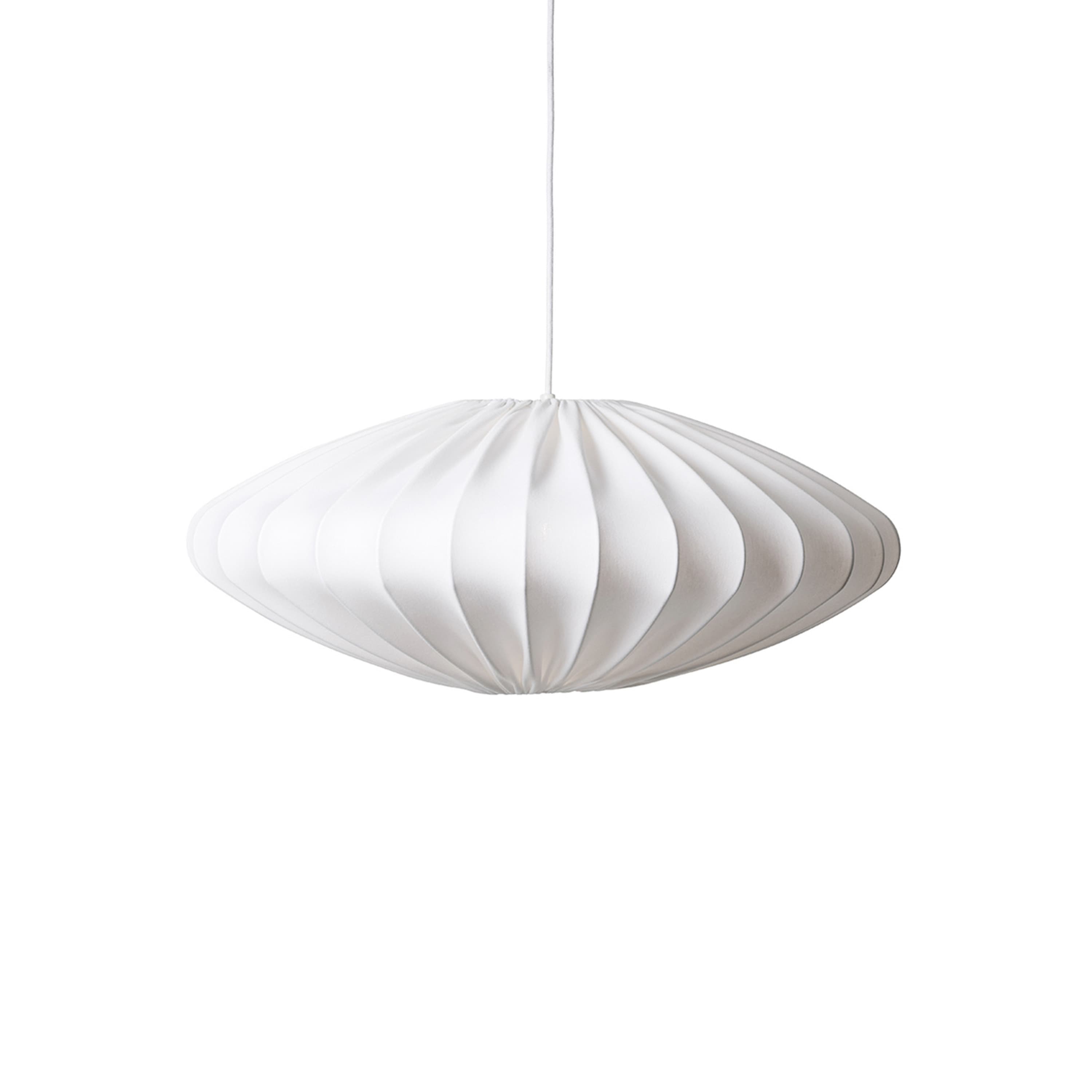 Ellipse Kattovalaisin Pellava Valkoinen 65 cm