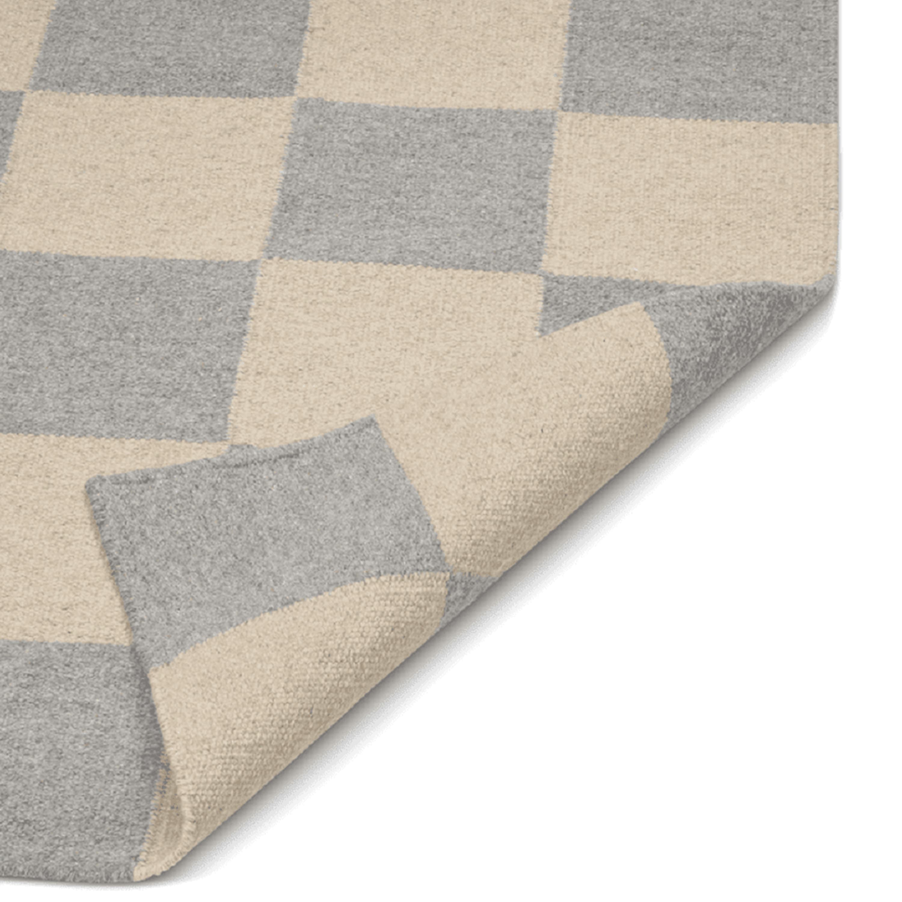 Square Käytävämatto Harmaa/Luonnonväri 80x240