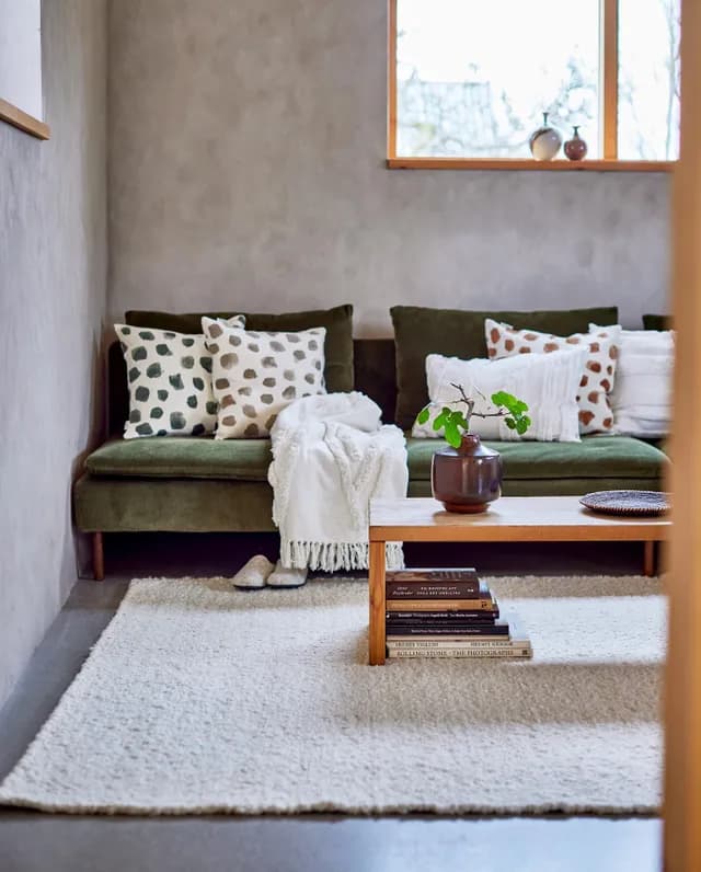 Dotty Tyynynpäällinen Pellava Valkoinen/Musta 50x50