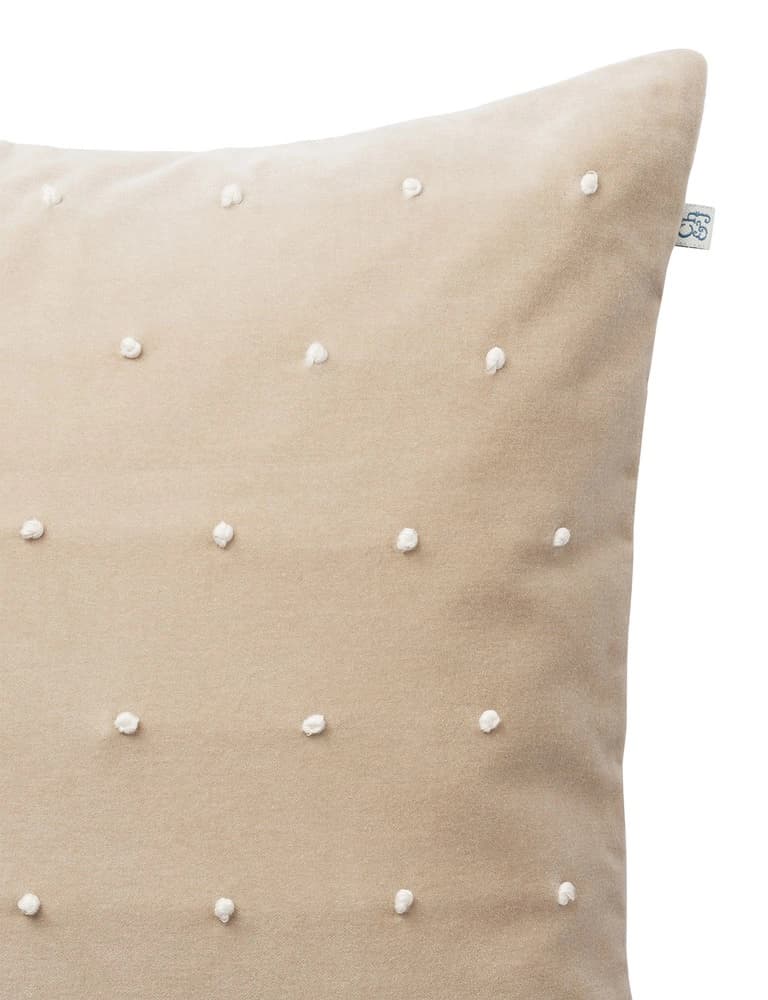 Kulgam Tyynynpäällinen Sametti Tan/Off White 50 x 50