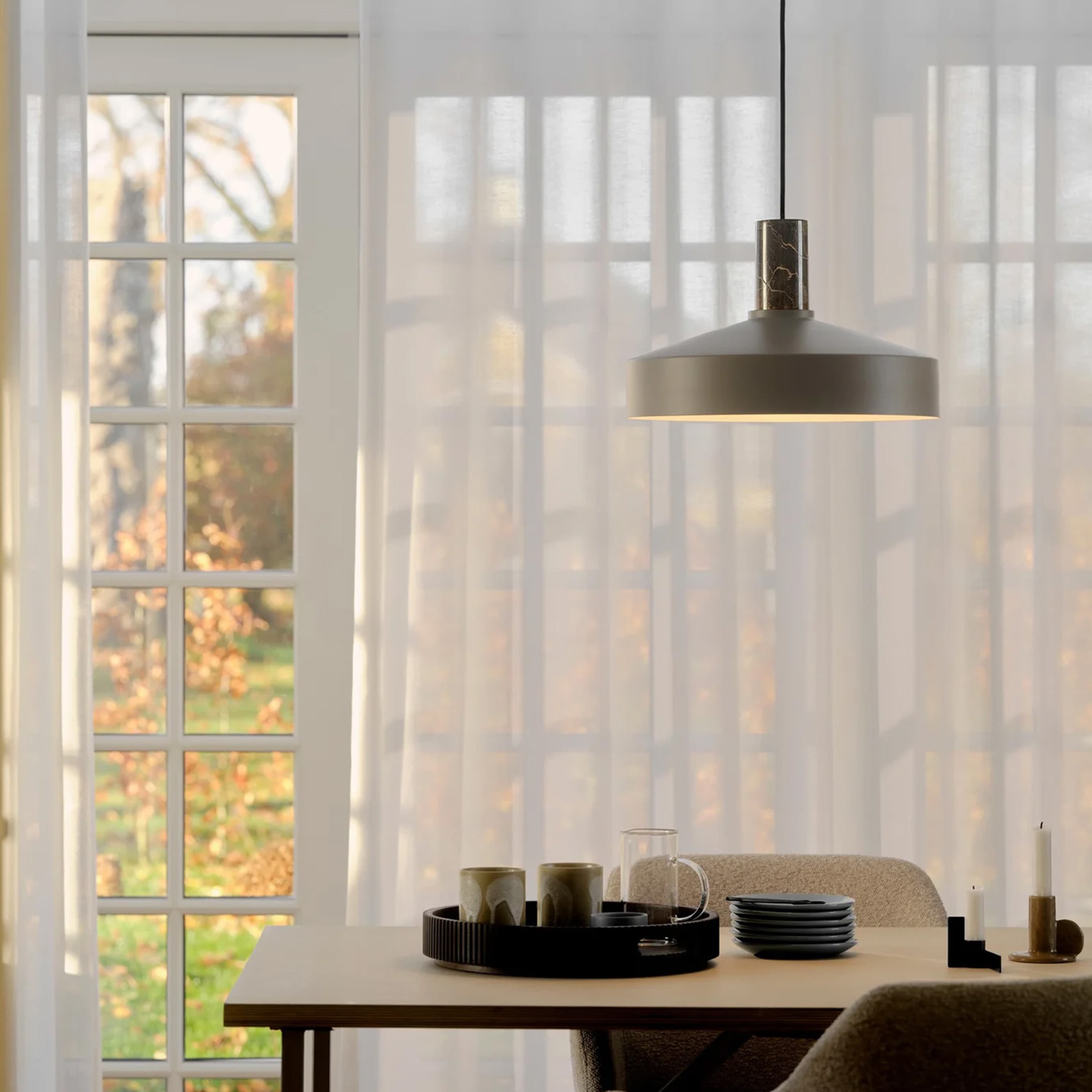 Elvas marble Kattovalaisin Vaalea ruskea Ø37