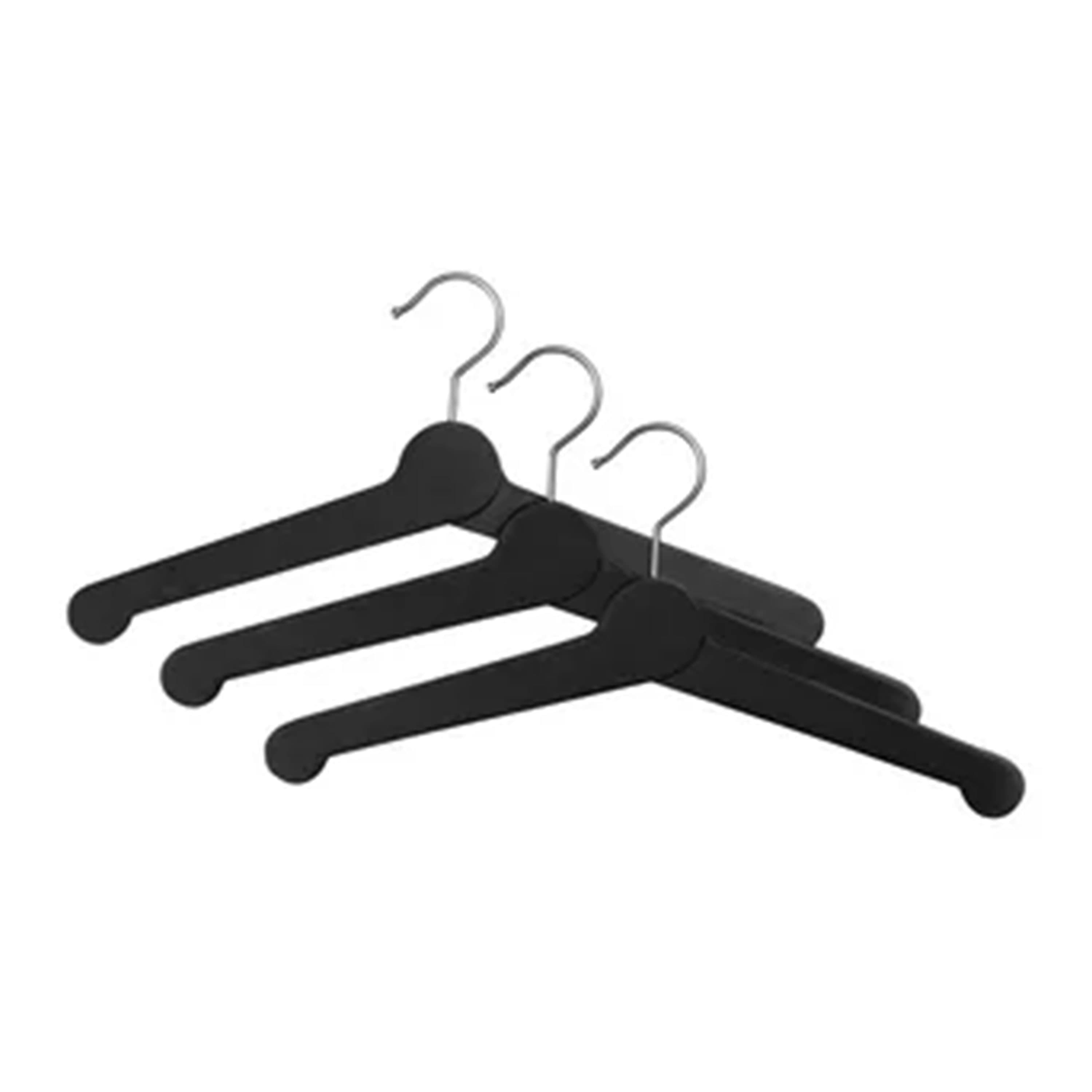 Nostalgi Vaateripustin Musta 3-pack
