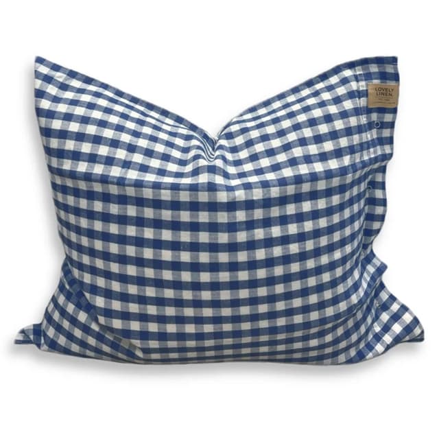 Misty Tyynyliina Pellava Square Denim Blue 50x60
