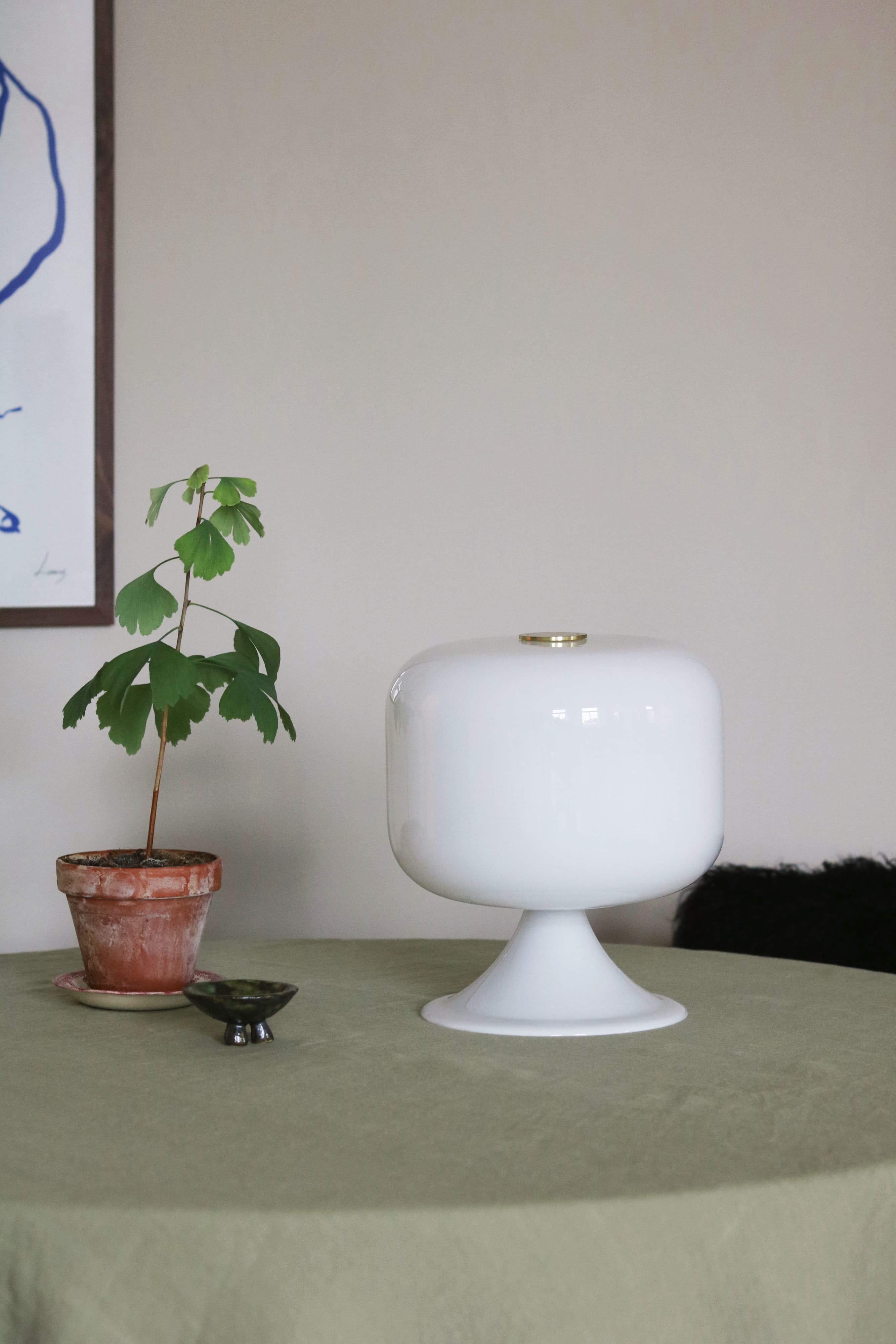 Bullen Pöytävalaisin Valkoinen 25cm