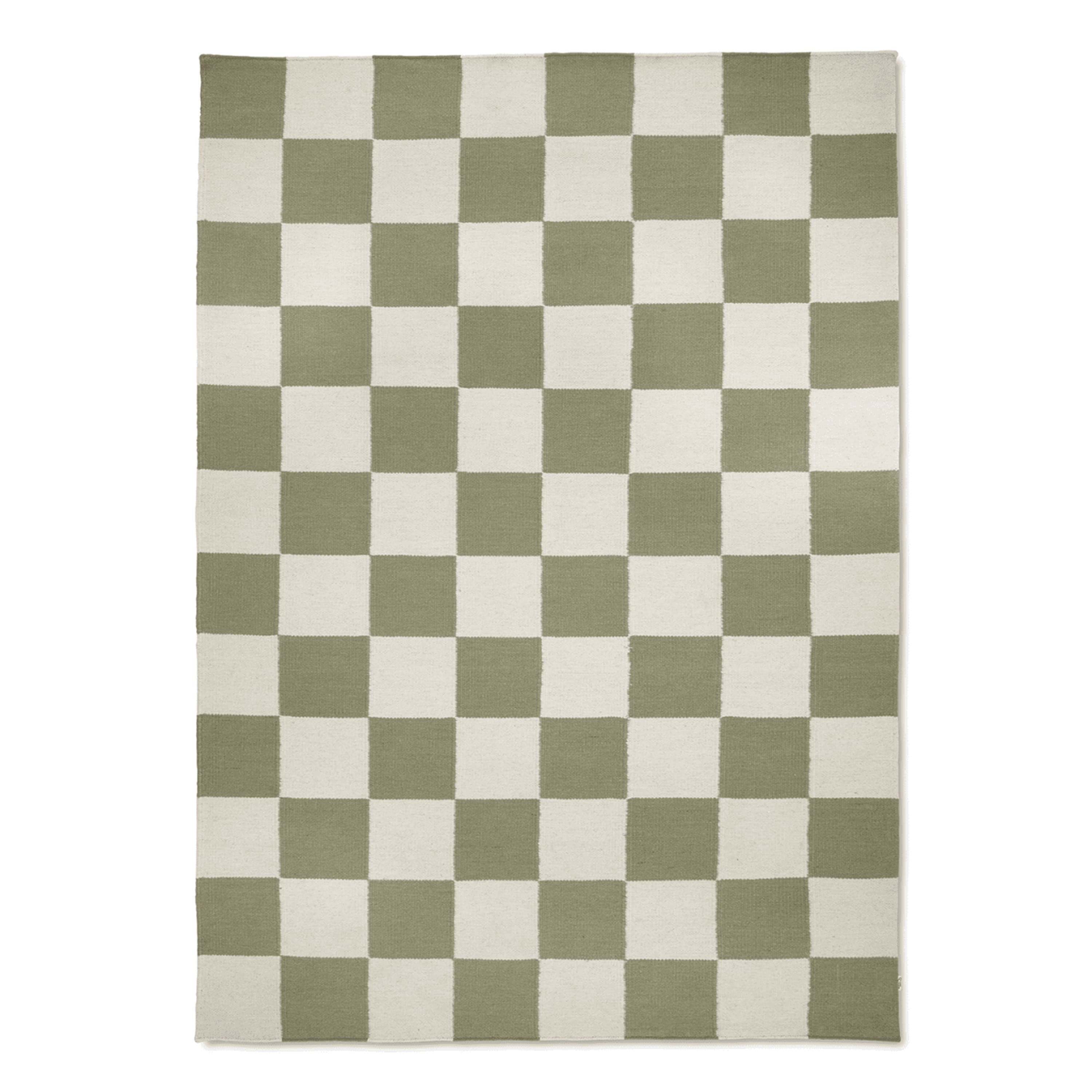 Matto Square Metsänvihreä/Luonnonväri 200x300