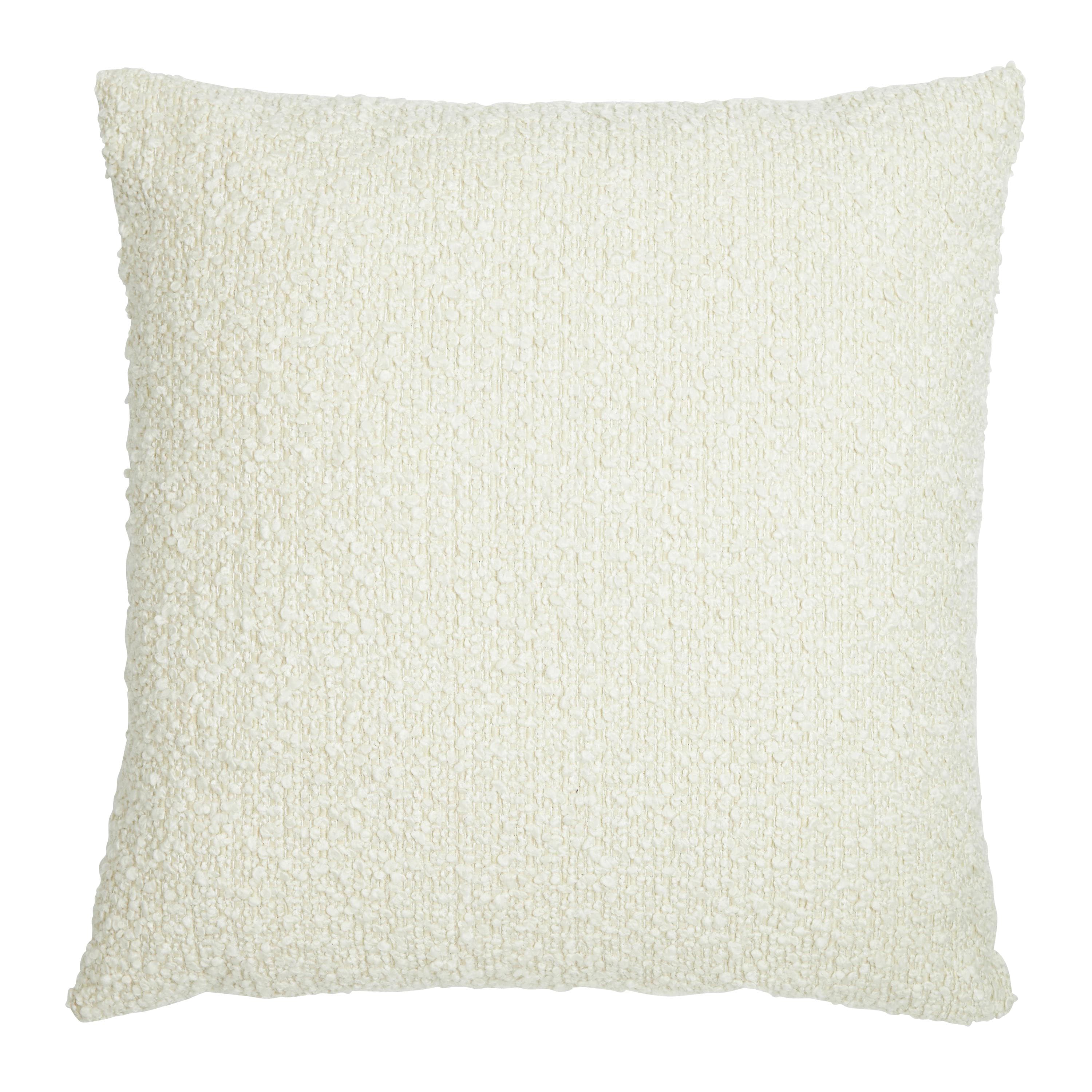 Moment tyynynpäällinen bouclé luonnonvalkoinen 50x50