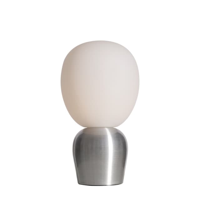 Buddy Pöytävalaisin Harjattu alumiini/Opaalilasi 33cm