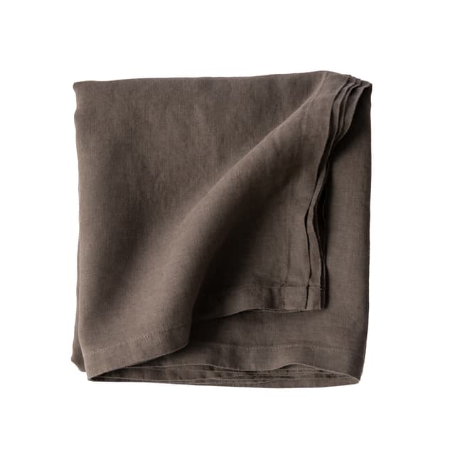 Pöytäliina Pellava Taupe 145x145