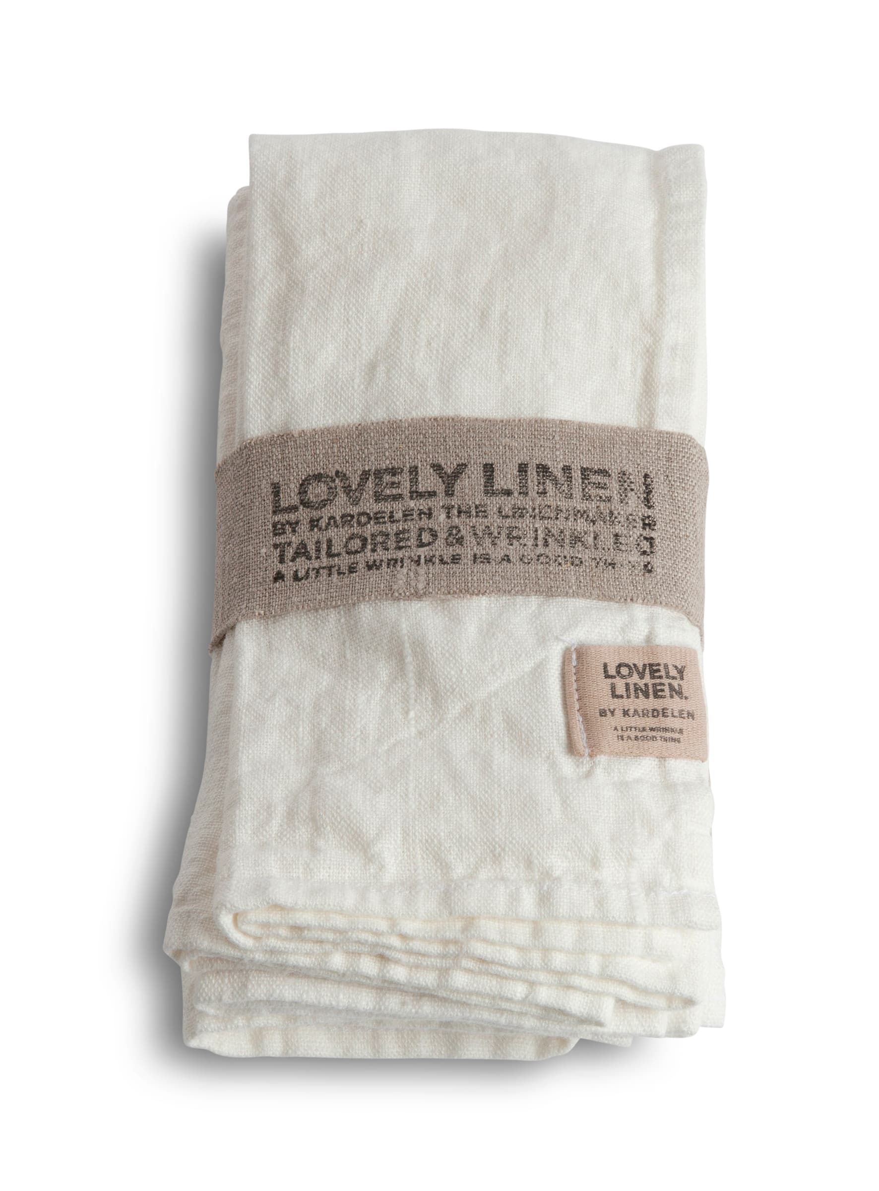 Lovely lautasliina pellava luonnonvalkoinen 4-pakkaus