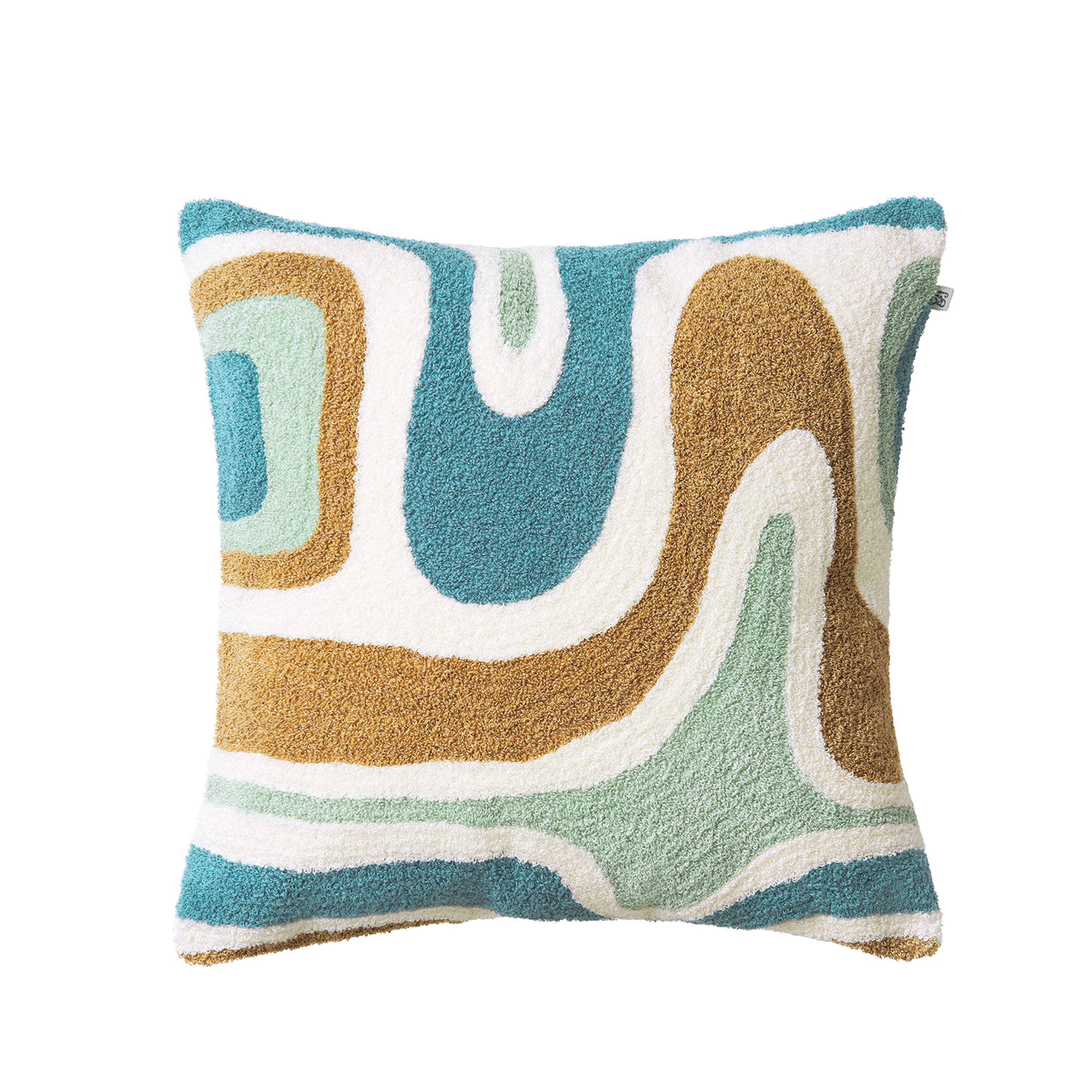 Godavari Koristetyynyliina Heaven Blue/Aqua/Sand/Off White 50x50 cm