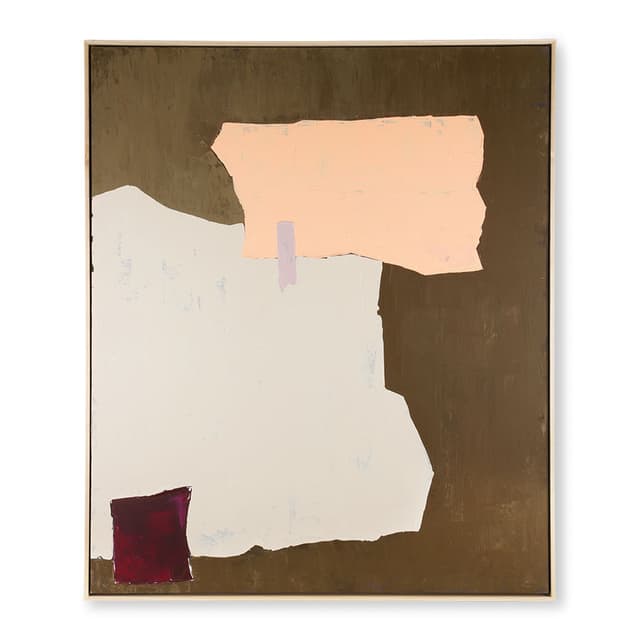 Abstrakti Maalaus Mustard/ Nude100x120
