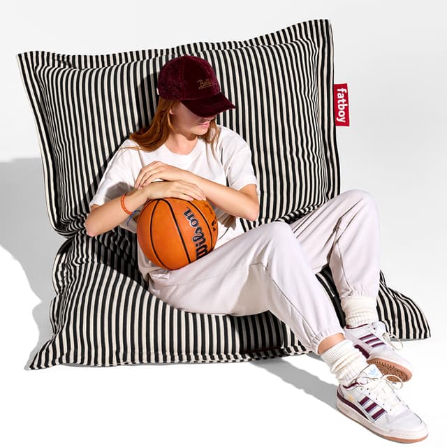 Original Slim Terry Istuinpouf Musta kerma
