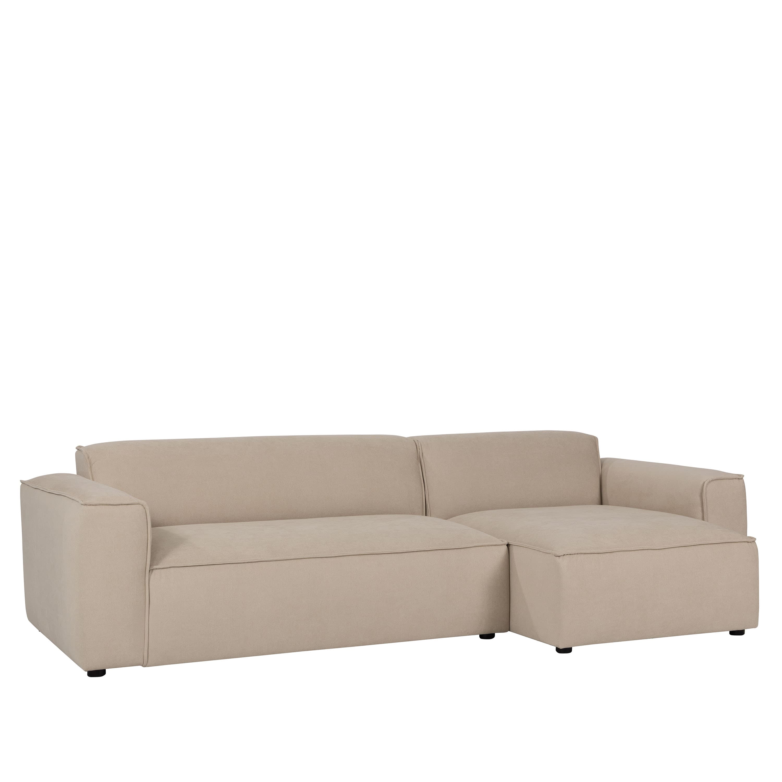 Bobbie 3-istuttava Divaanisohva Oikea Beige 279 cm