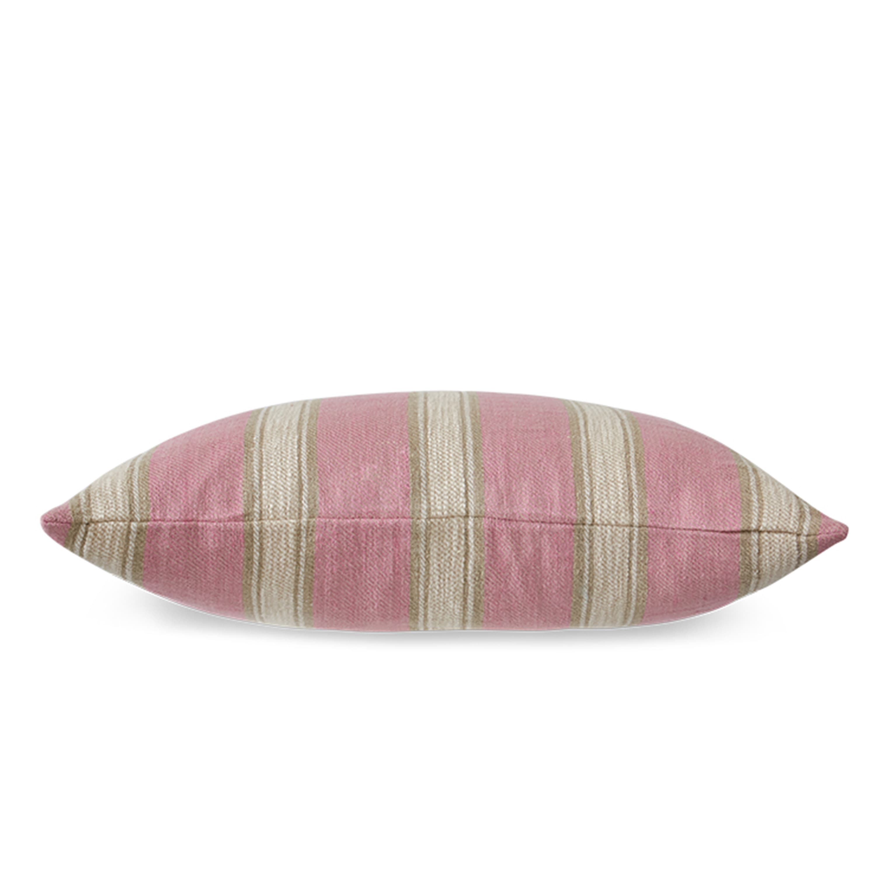 Woven Koristetyyny Striped Blush 60x40