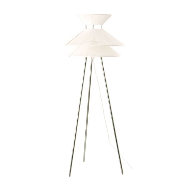 Kiku-lattiavalaisin valkoinen 90 cm