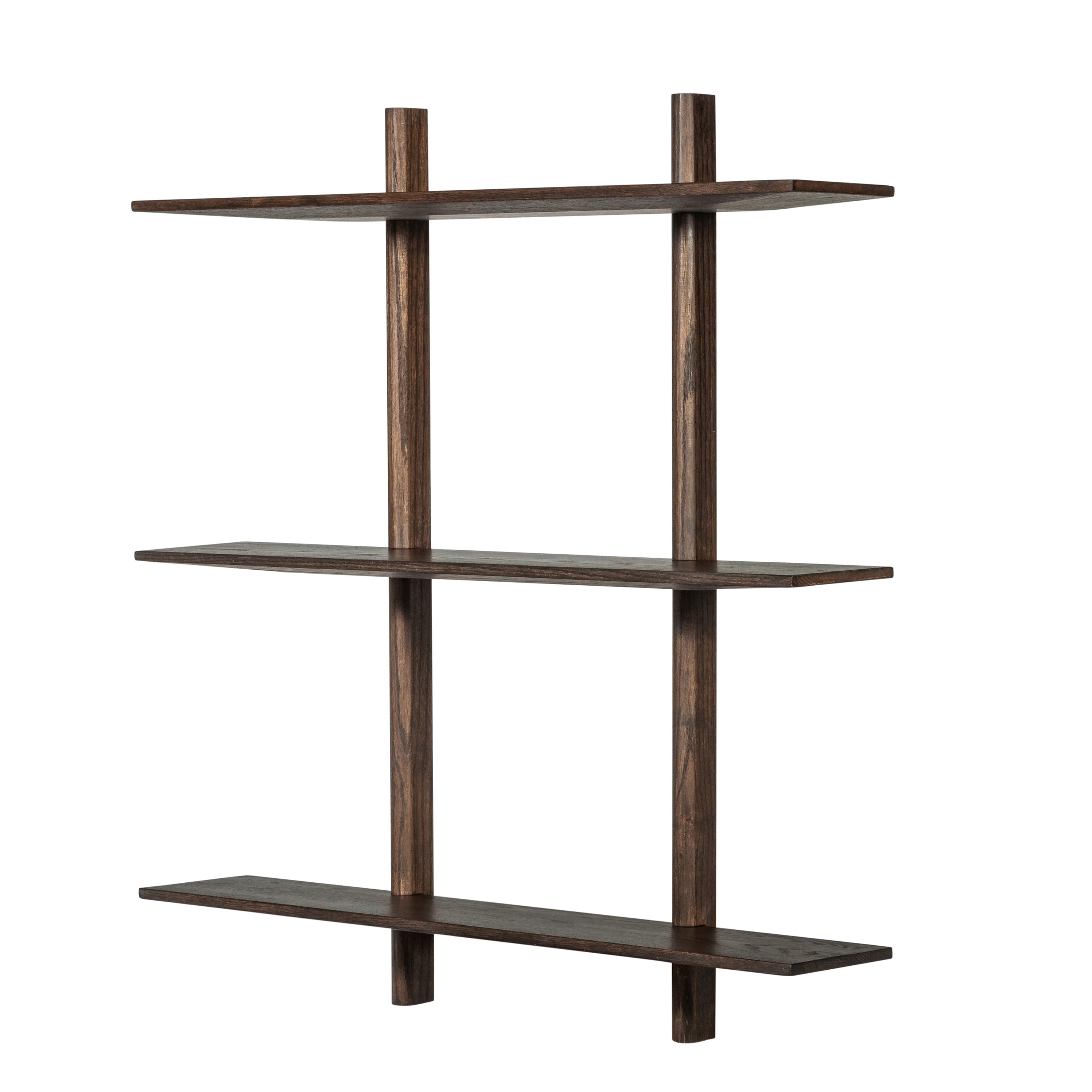 Noir Seinä­hylly Dark Oil Oak Large