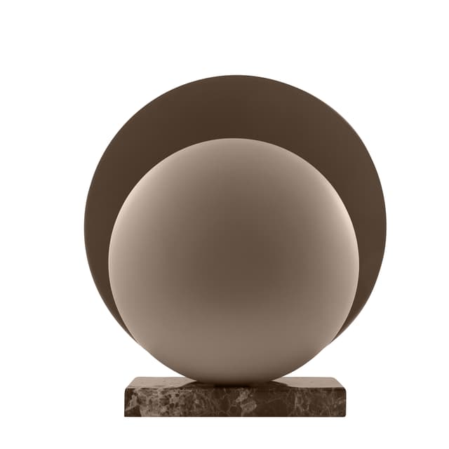 Orbit Pöytävalaisin Mocha/Ruskea marmori 32cm