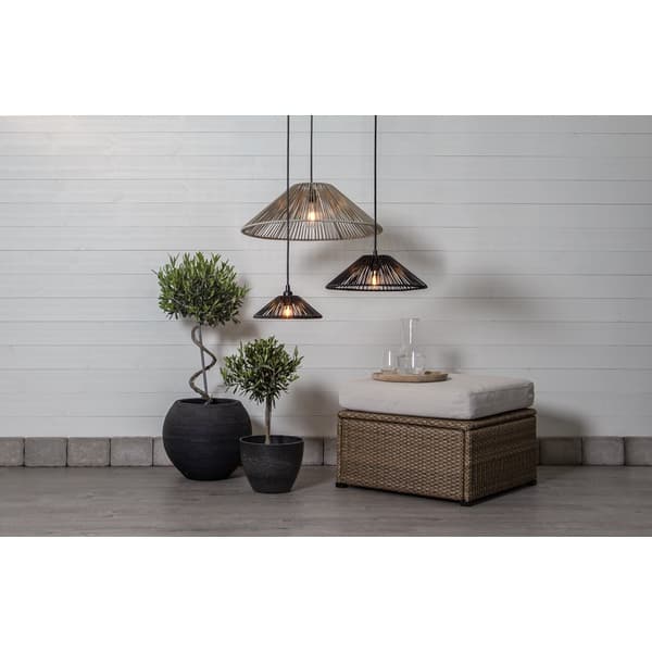 Vide lampunvarjostin musta Ø38cm