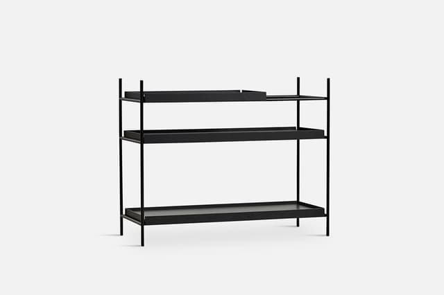 Tray Hylly Musta 81cm