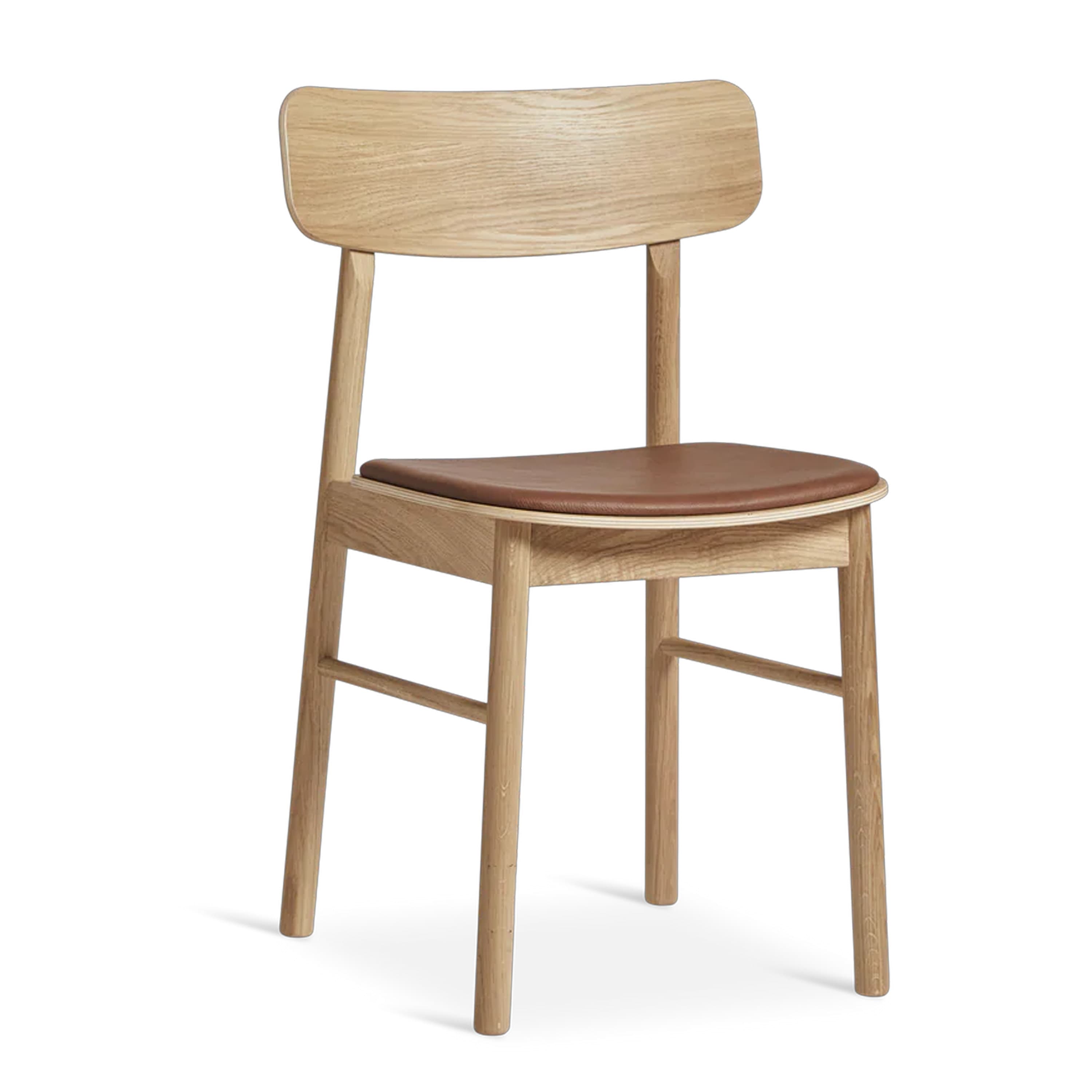Soma ruokatuoli tammi/cognac leather