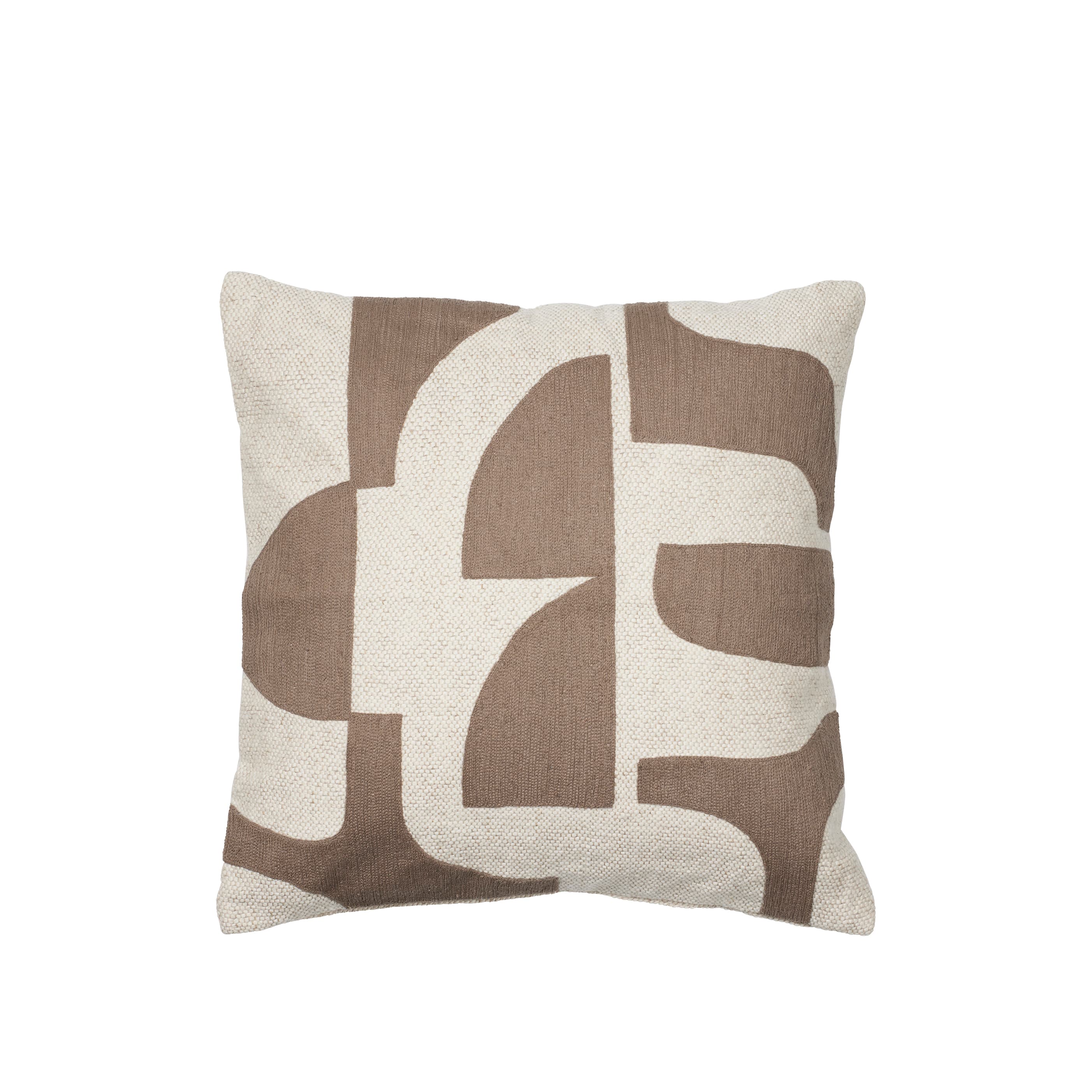 Mundo Tyynyliina Kangaroo Ruskea/Vaaleanbeige 50x50