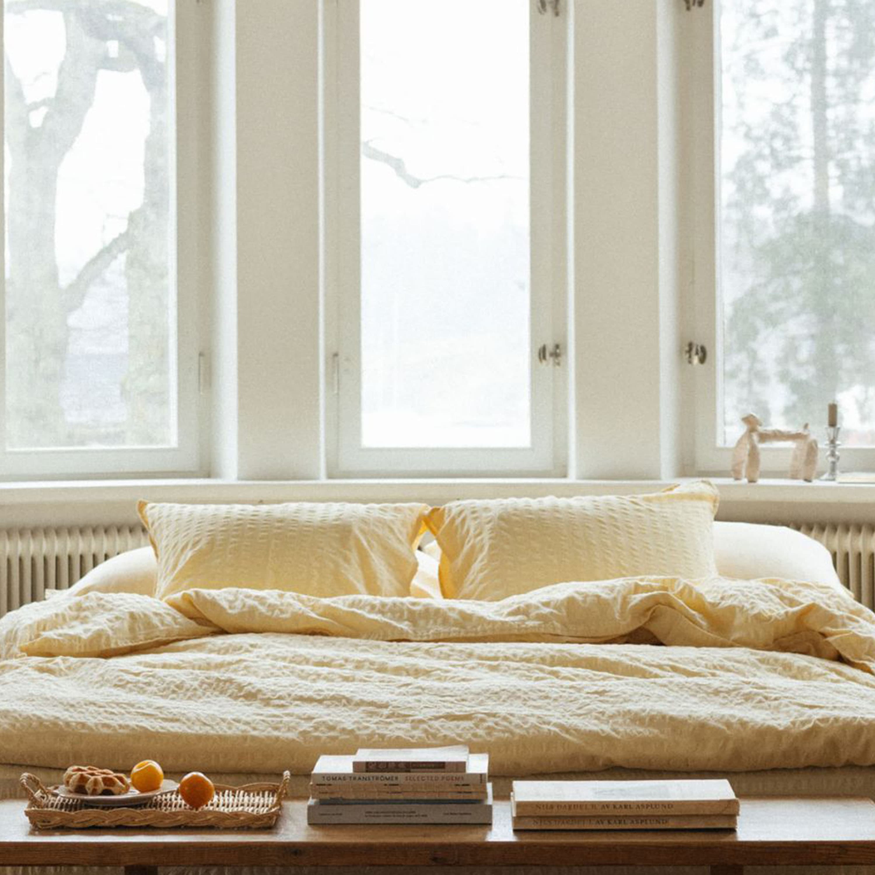 Brie Pussilakanasetti Keltainen 150x210